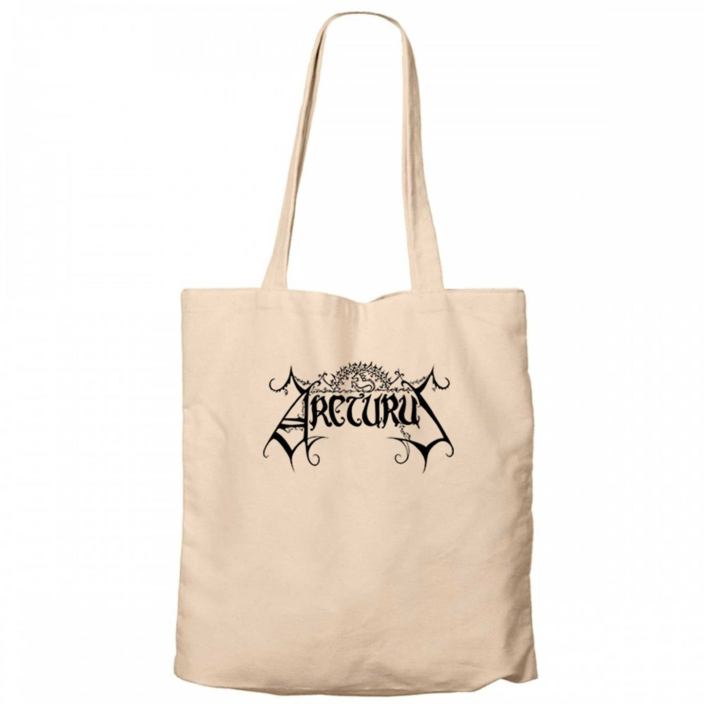 Arcturus Logo Krem Fermuarlı Bez Çanta Gabardin