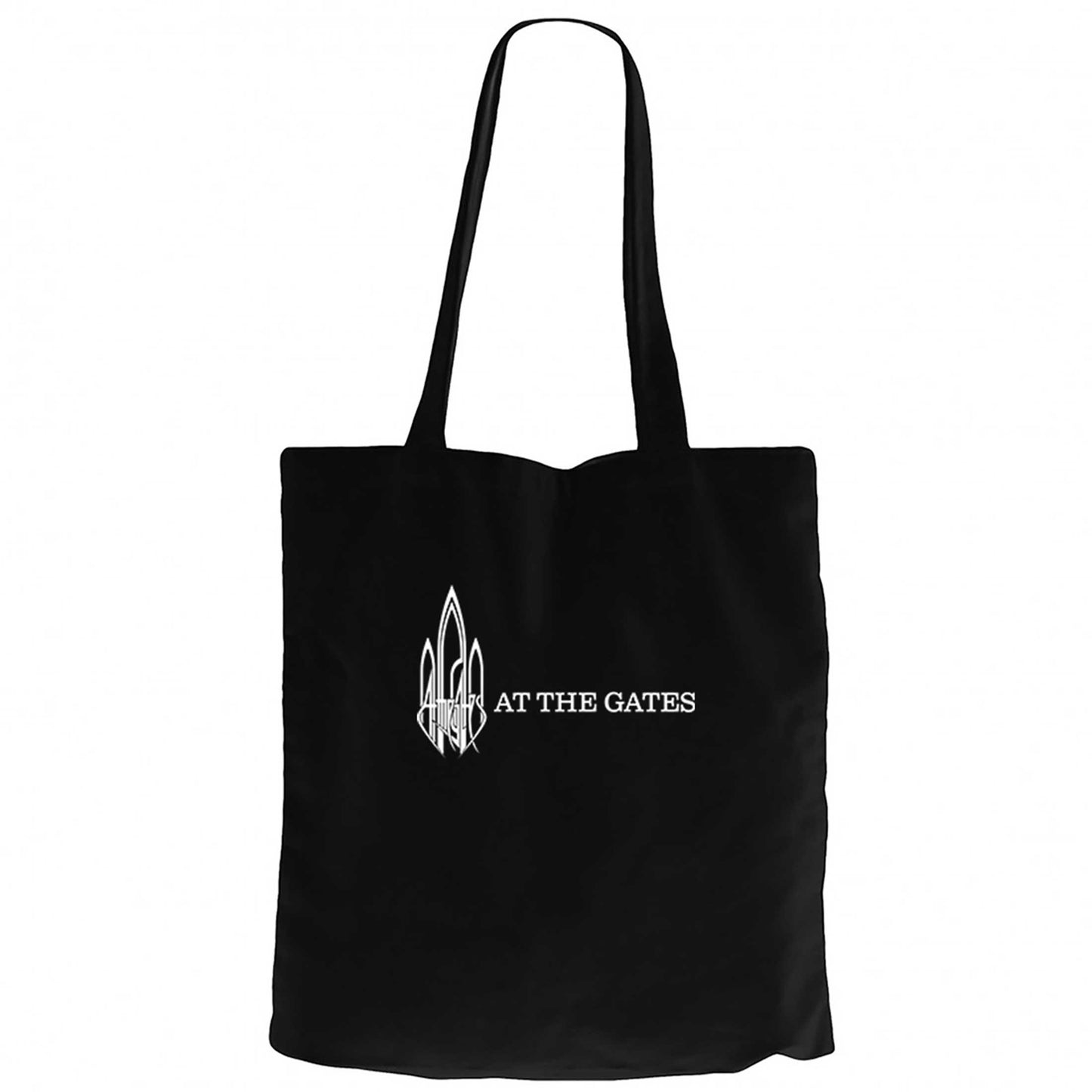 At the Gates Logo Siyah Fermuarlı Bez Çanta Gabardin