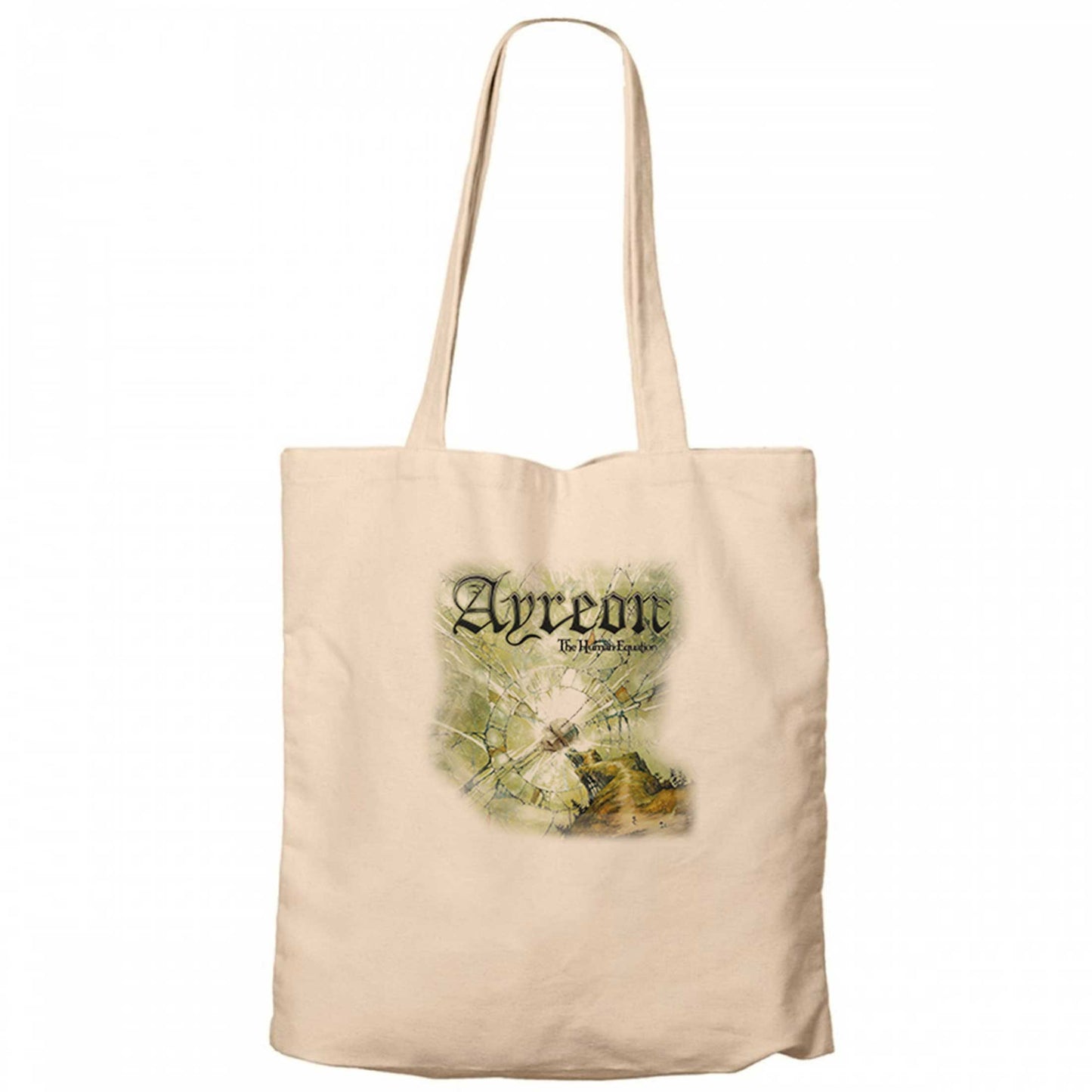 Ayreon The Human Equation Krem Fermuarlı Bez Çanta Gabardin