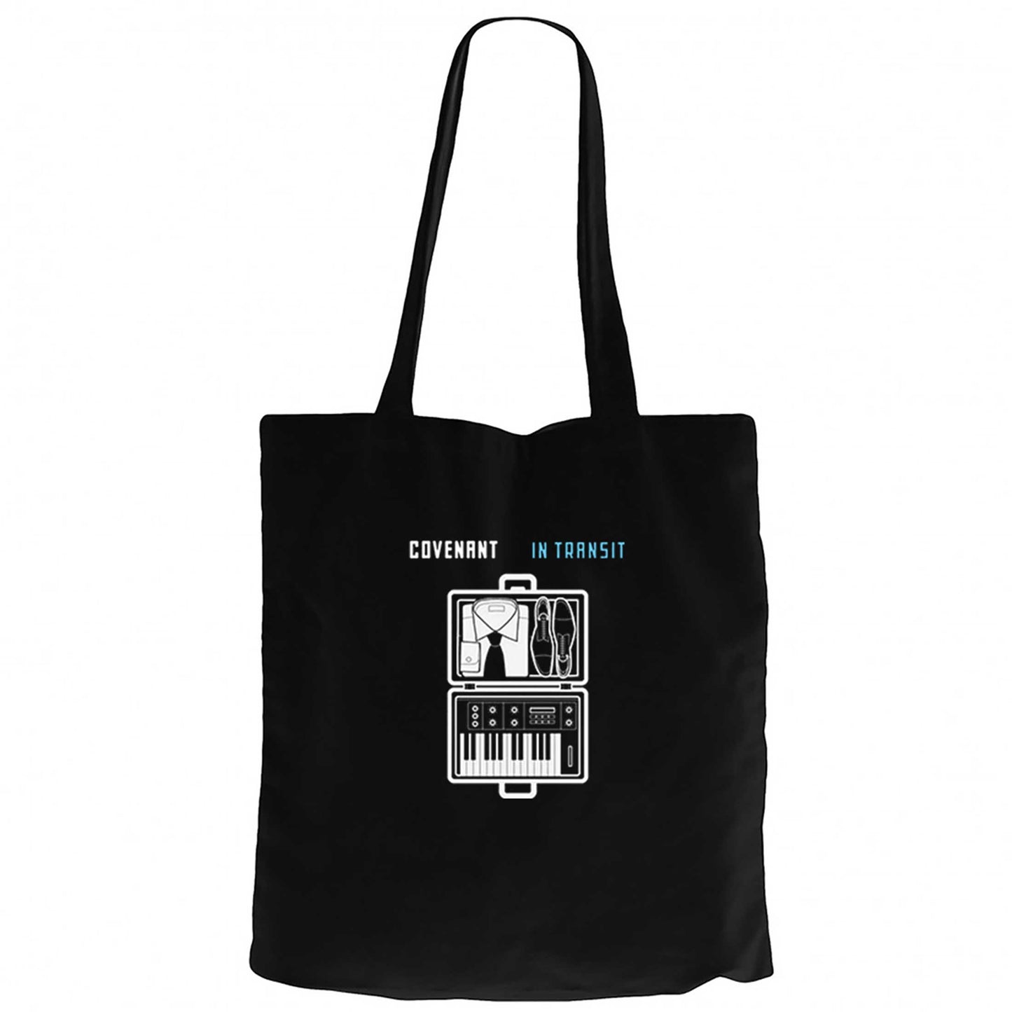 Covenant in Transit Siyah Fermuarlı Bez Çanta Gabardin