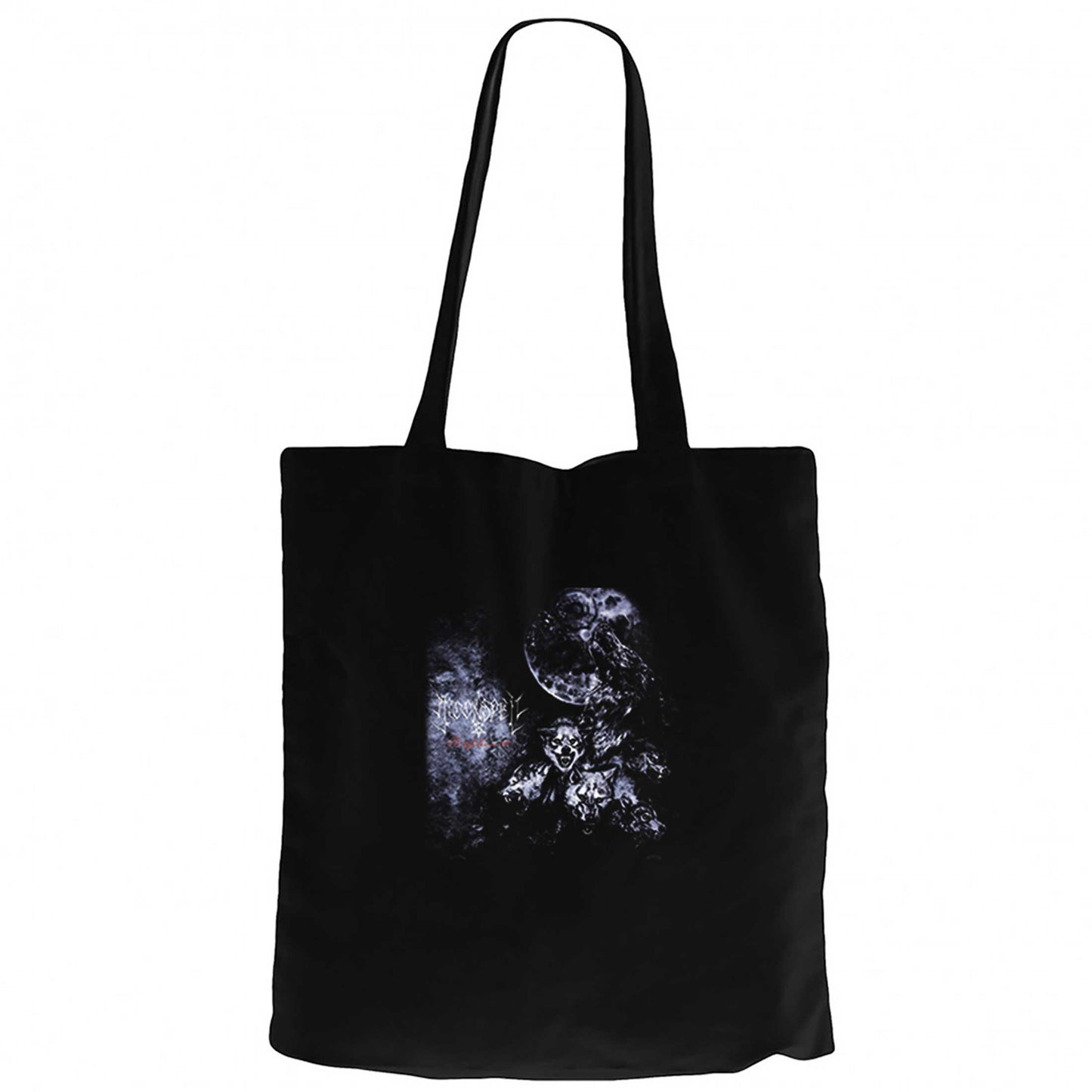 Moonspell Wolfheart Siyah Fermuarlı Bez Çanta Gabardin