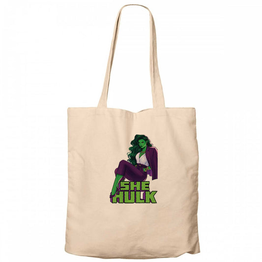 She Hulk Digital Krem Kanvas Bez Çanta