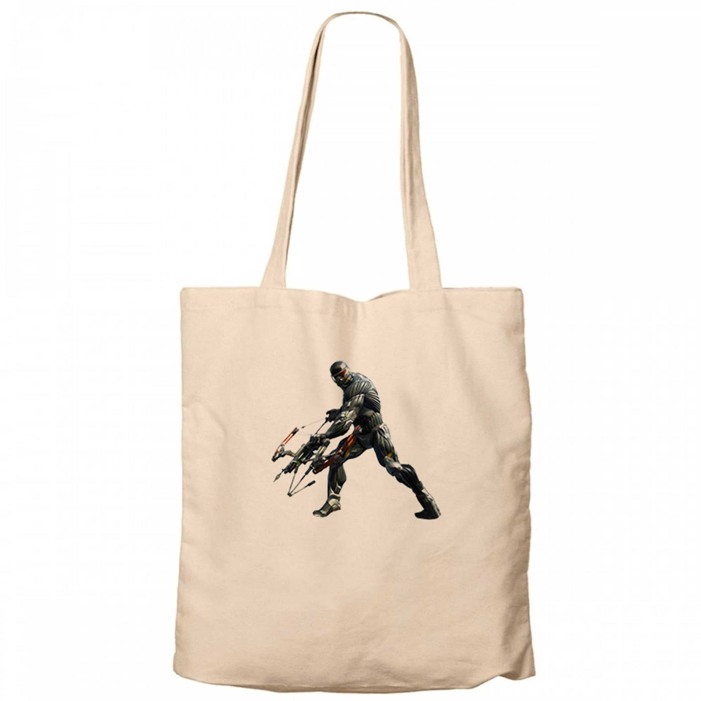 Crysis Warrior Krem Fermuarlı Bez Çanta Gabardin