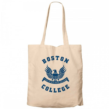 Boston College Logo Krem Kanvas Bez Çanta