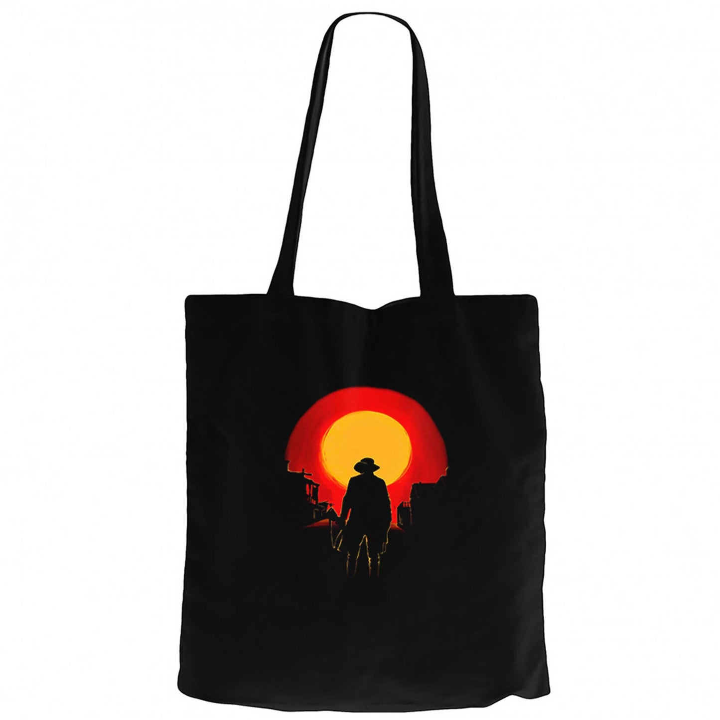 Red Dead Redemption 2 Arthur Morgan Siyah Fermuarlı Bez Çanta Gabardin