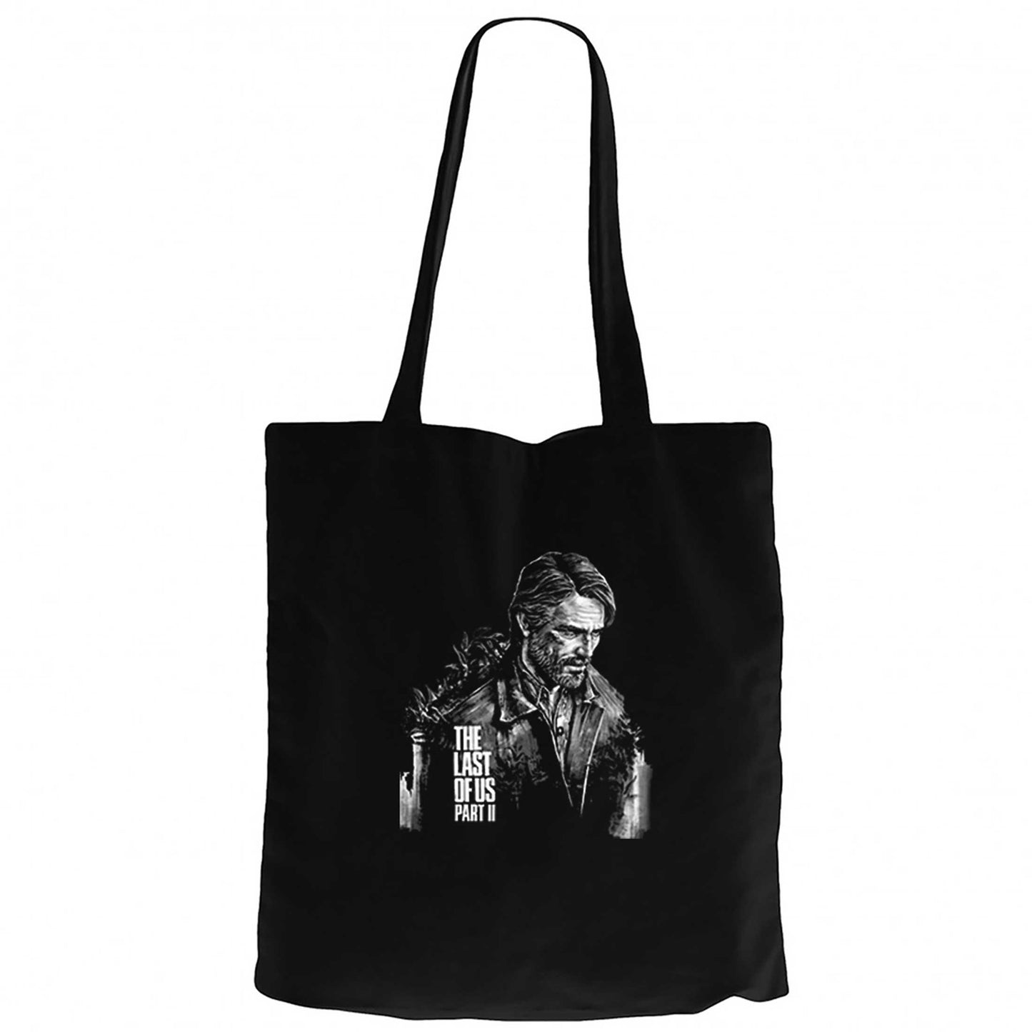 The Last of Us Joel Siyah Fermuarlı Bez Çanta Gabardin
