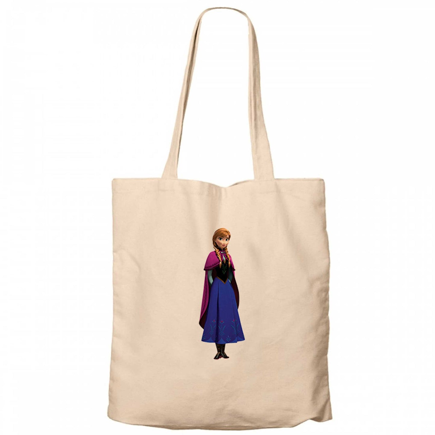 Karlar Ülkesi Anna siluet Krem Fermuarlı Bez Çanta Gabardin