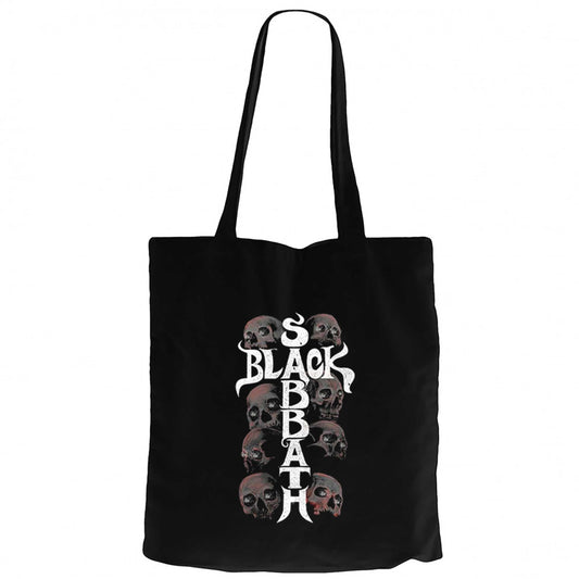 Black Sabbath Skull Siyah Kanvas Bez Çanta