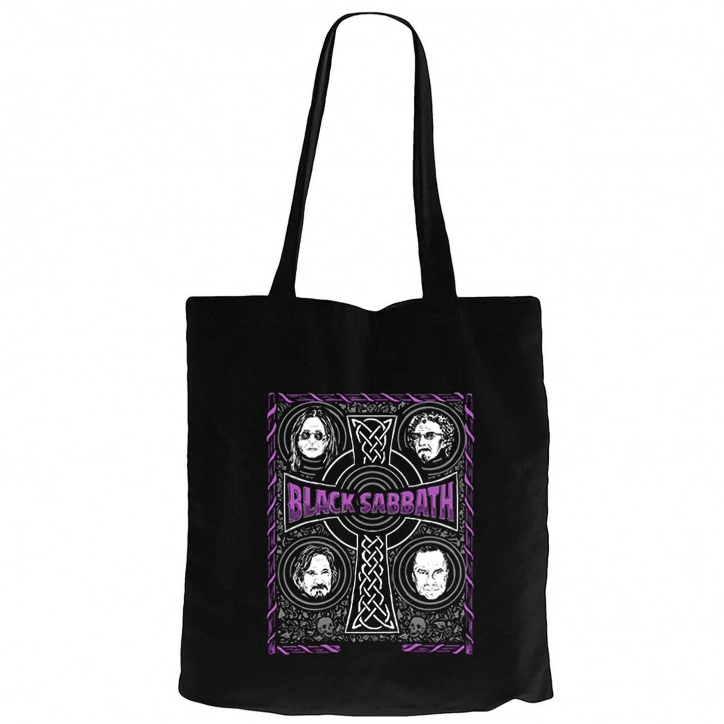 Black Sabbath The Complete History Siyah Fermuarlı Bez Çanta Gabardin