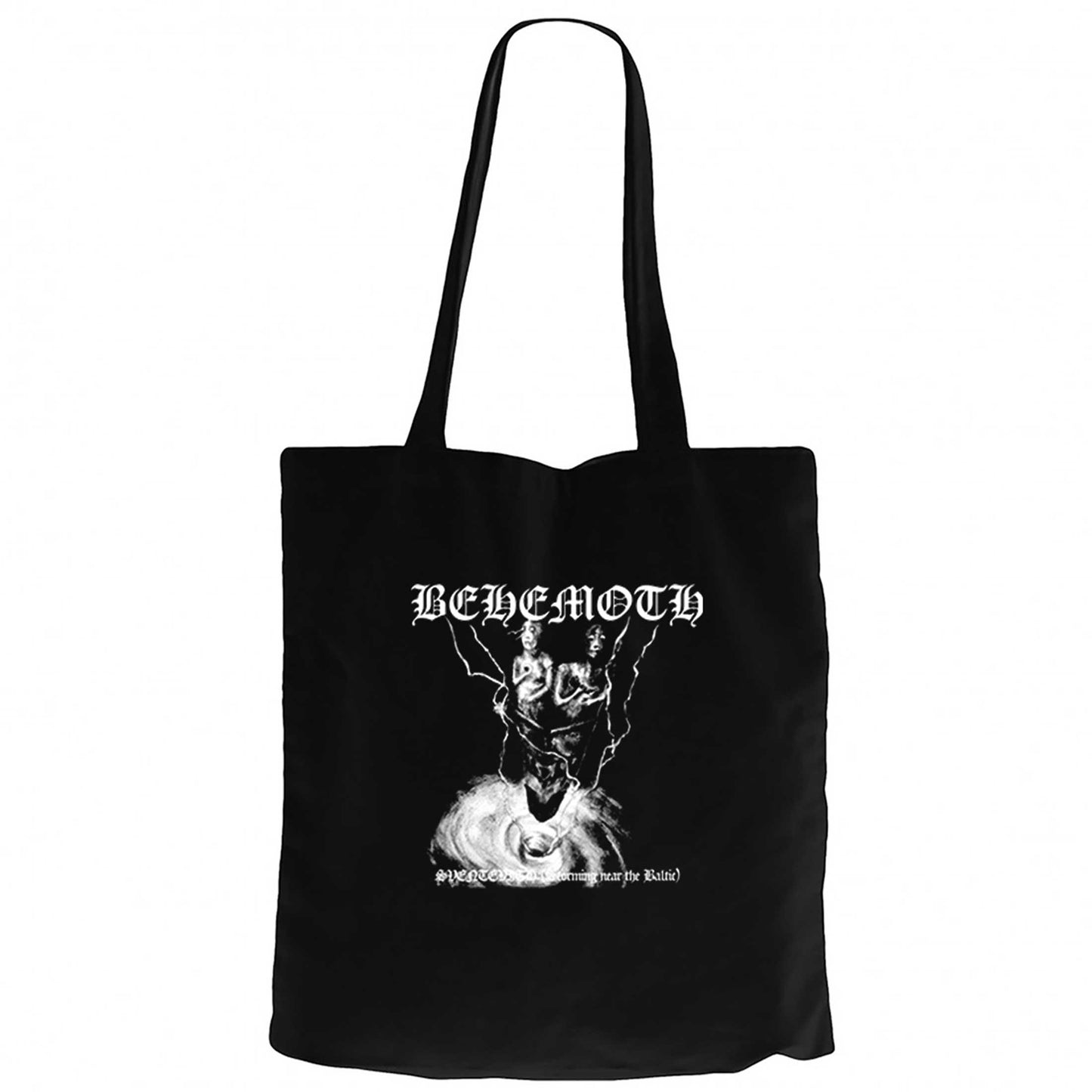 Behemoth Sventevith Siyah Fermuarlı Bez Çanta Gabardin
