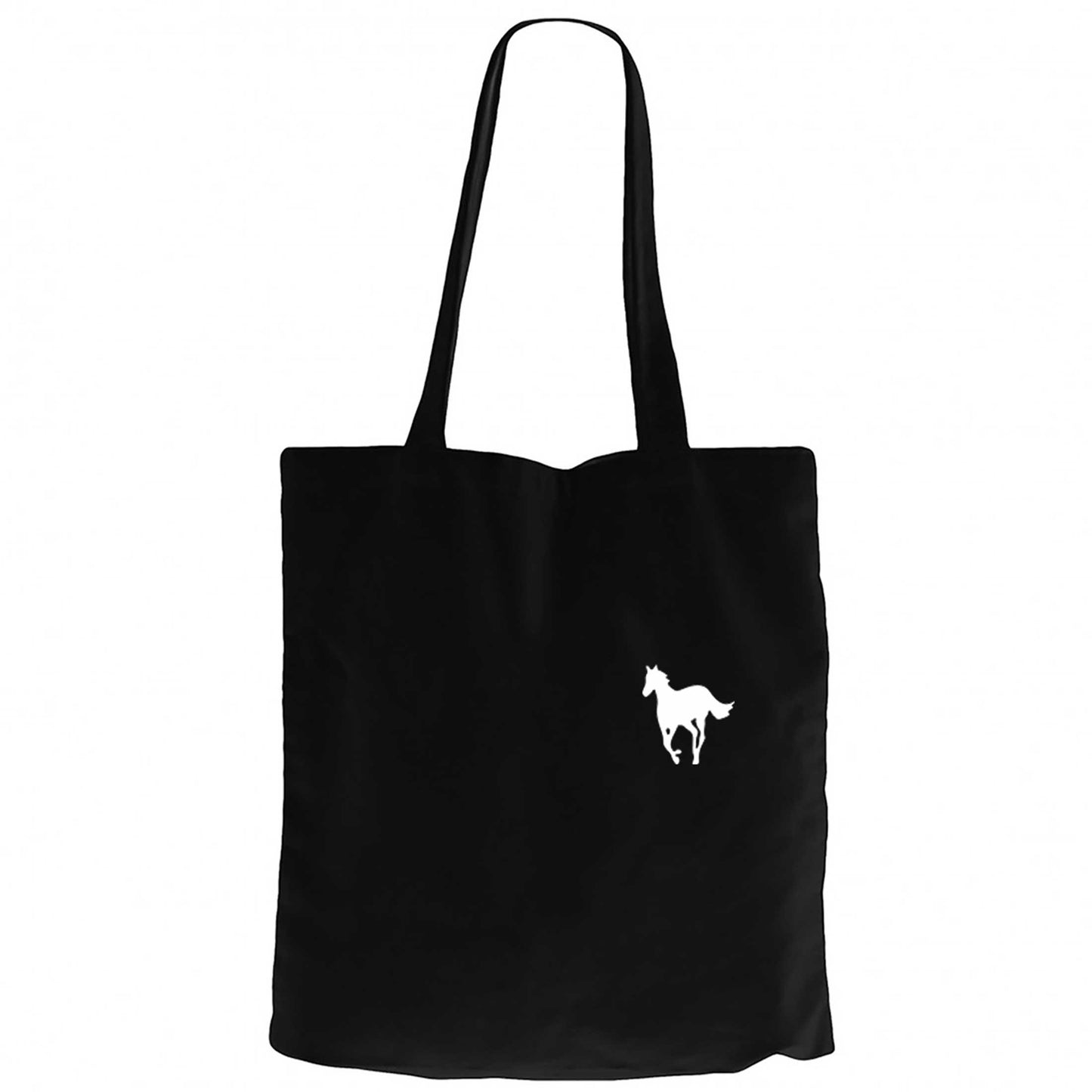 Deftones White Pony Logo Siyah Fermuarlı Bez Çanta Gabardin