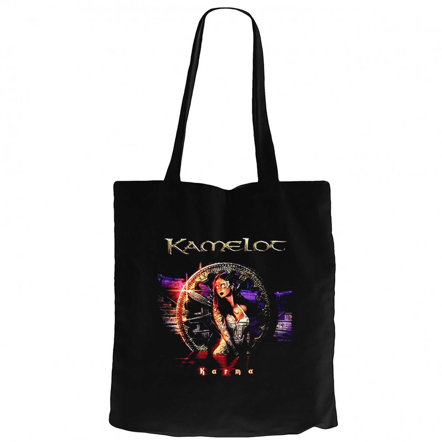 Kamelot Karma Siyah Fermuarlı Bez Çanta Gabardin
