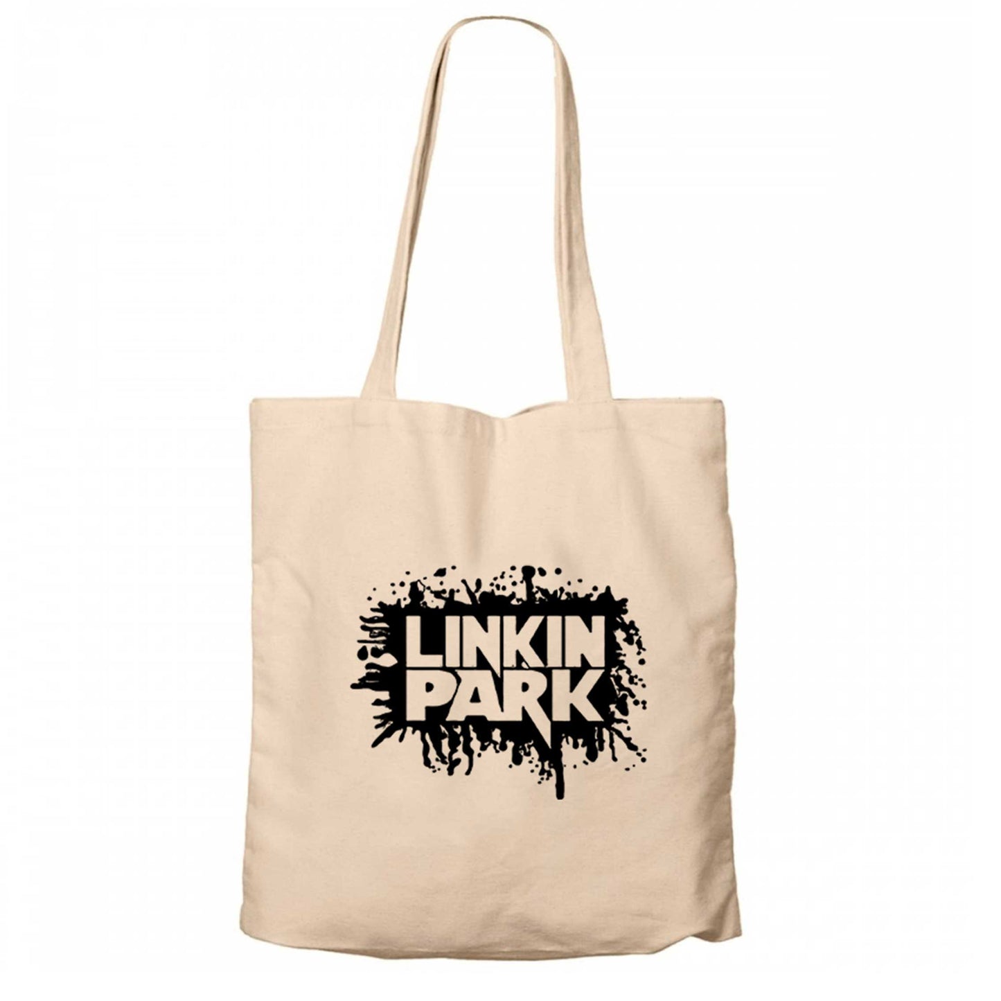 Linkin Park Underground Krem Fermuarlı Bez Çanta Gabardin