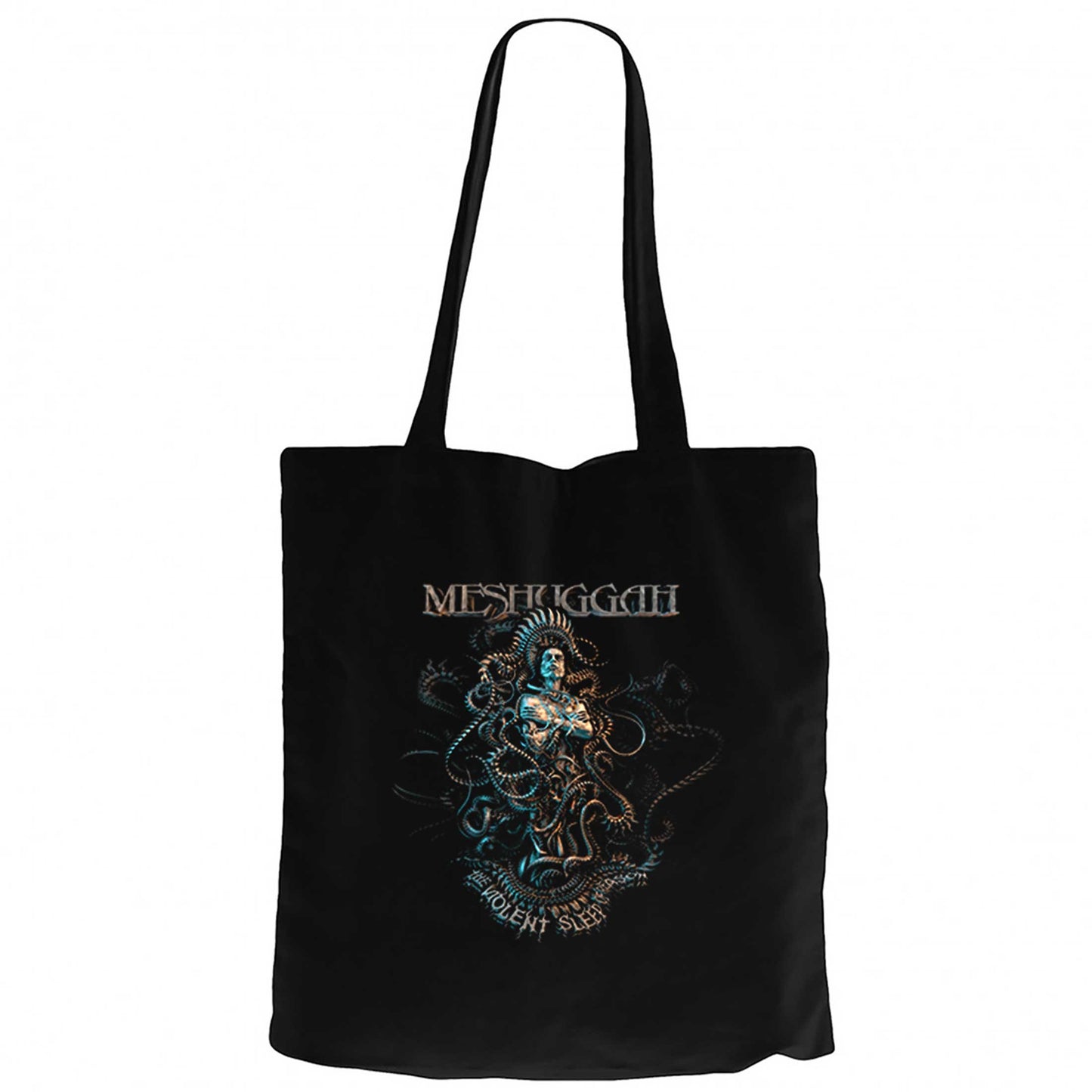 Meshuggah The Violent Sleep Of Reason Siyah Fermuarlı Bez Çanta Gabardin