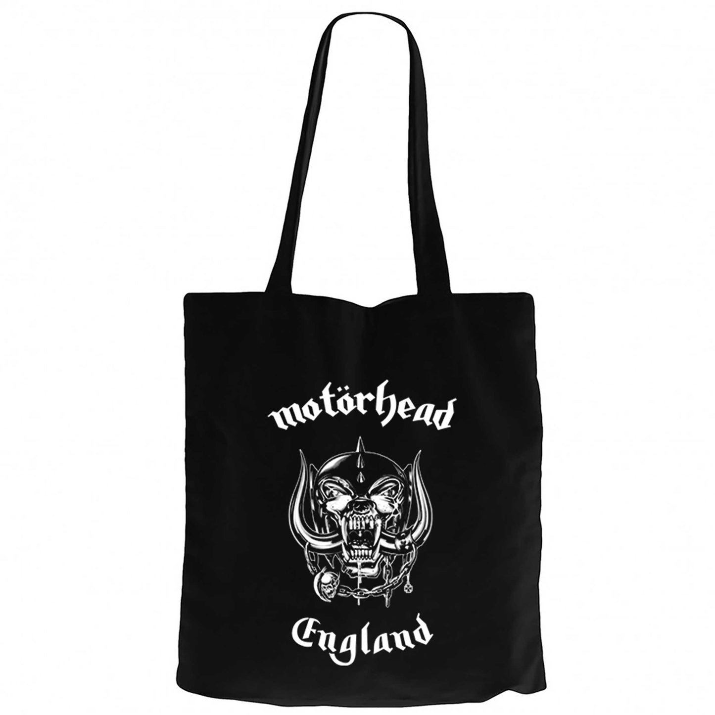 Motörhead England Siyah Fermuarlı Bez Çanta Gabardin