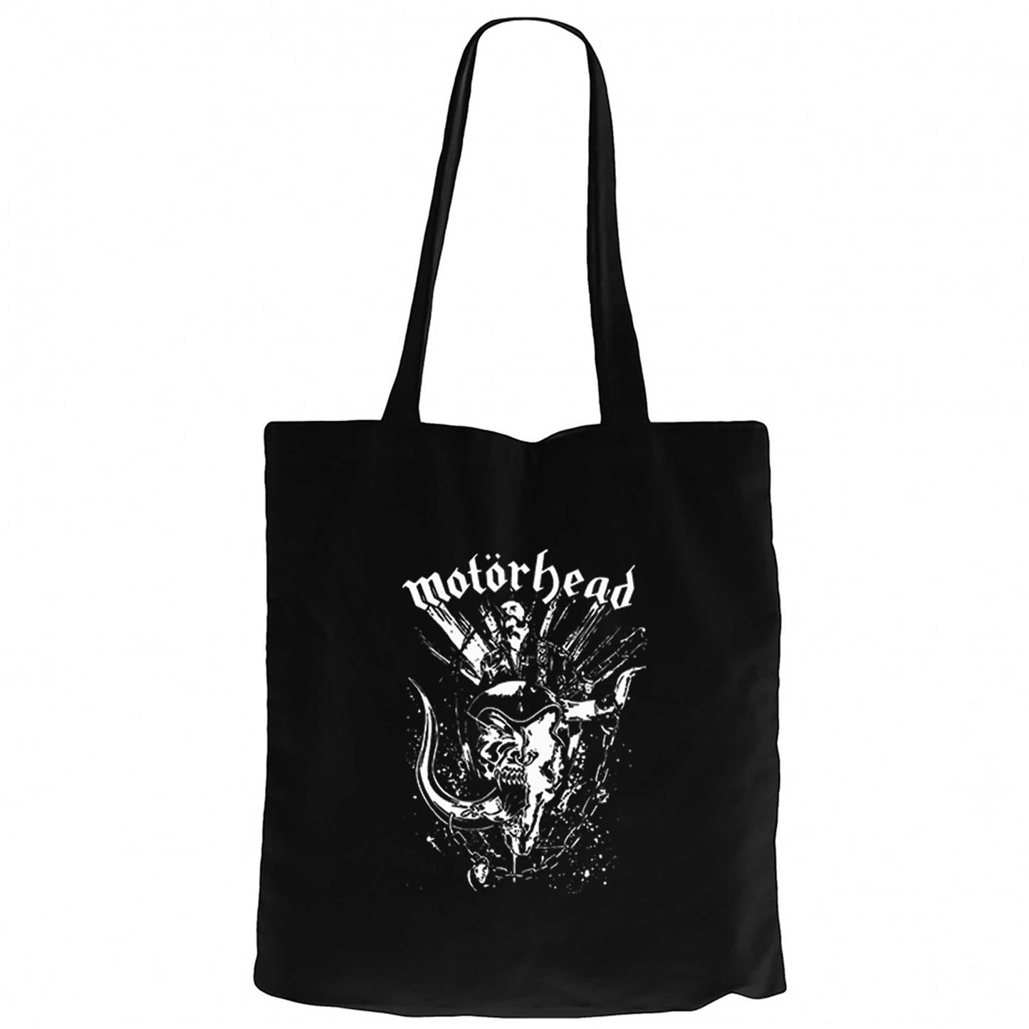 Motörhead Lemmy Kilmister Konser Siyah Fermuarlı Bez Çanta Gabardin