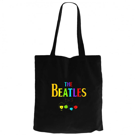 The Beatles Rainbow Krem Kanvas Bez Çanta