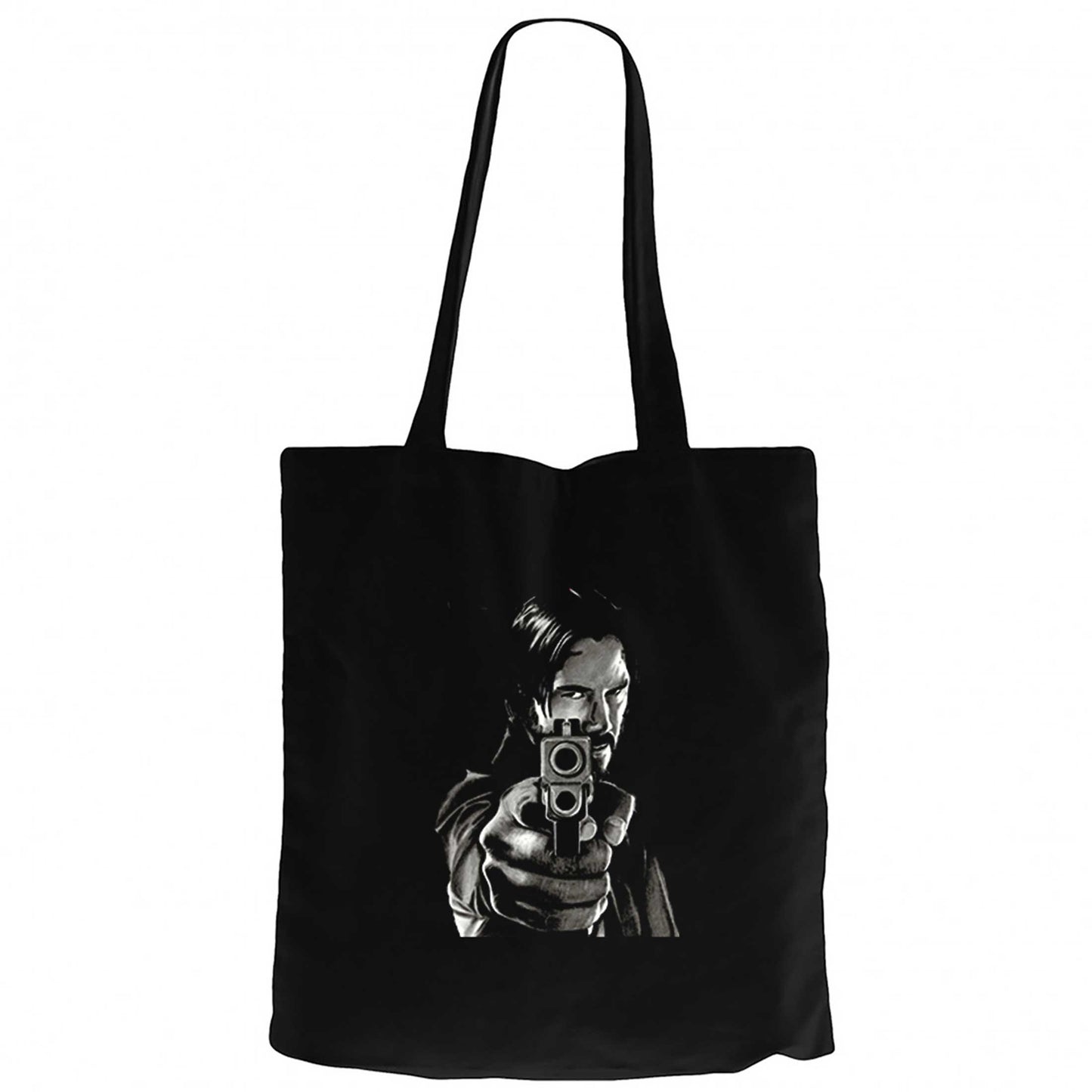 John Wick 4 Guns Siyah Fermuarlı Bez Çanta Gabardin