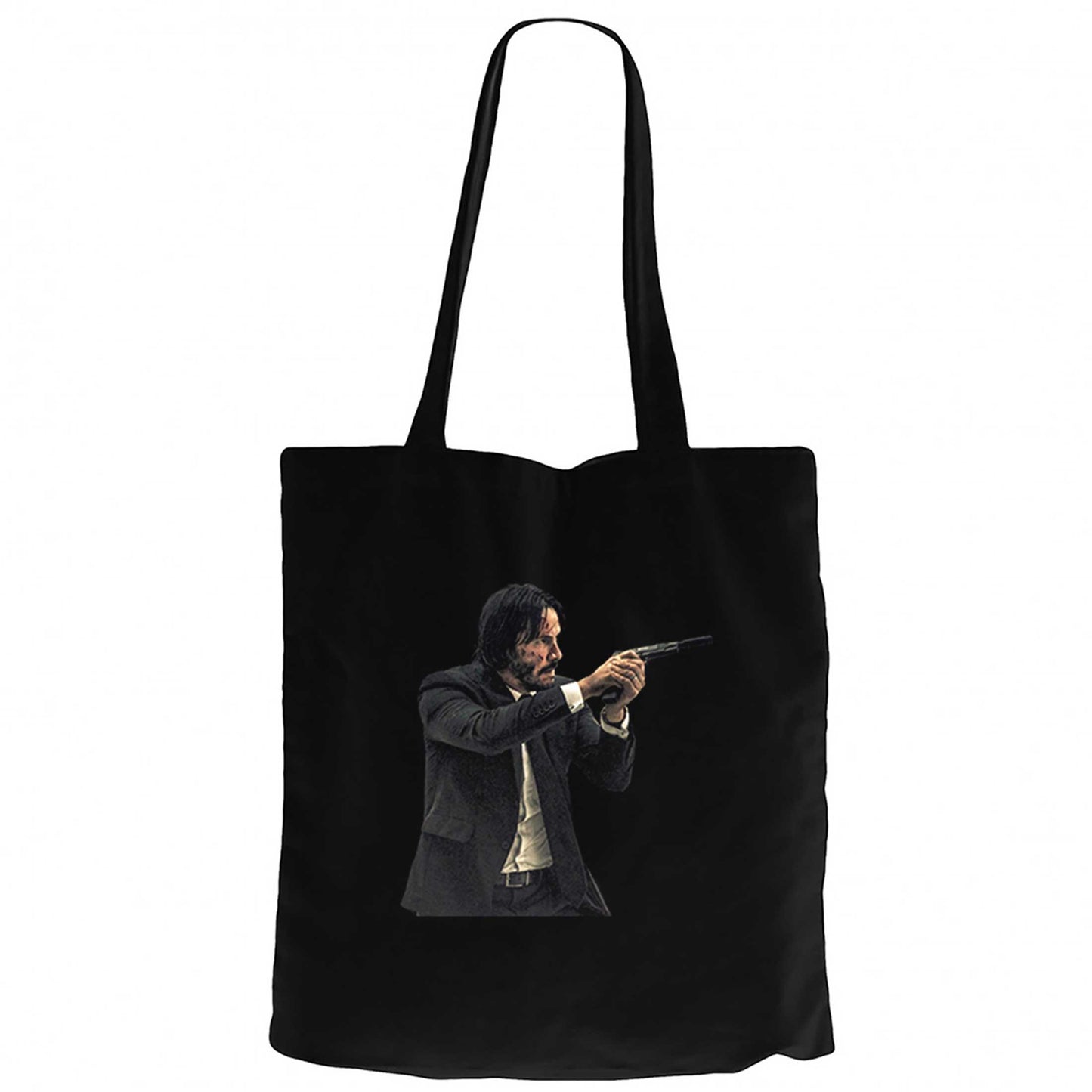 John Wick Baba Yaga Siyah Fermuarlı Bez Çanta Gabardin