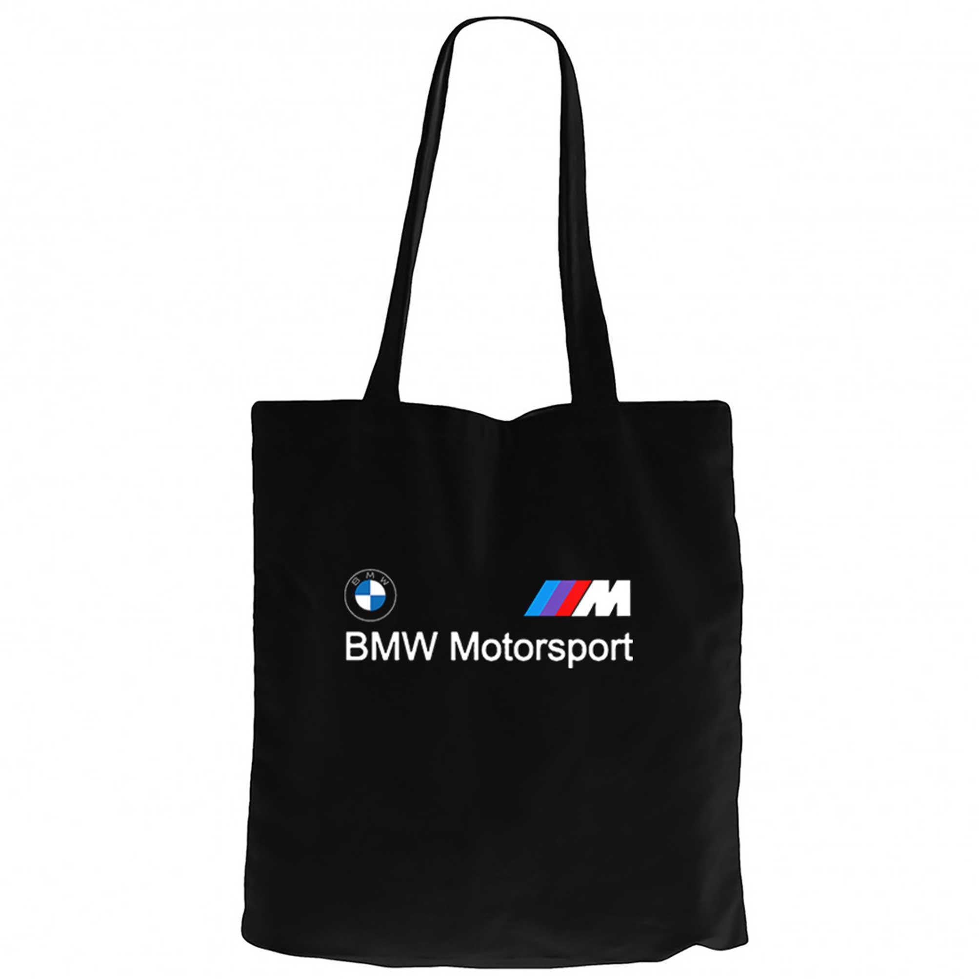 BMW Logo M Power Motorsport Siyah Kanvas Bez Çanta