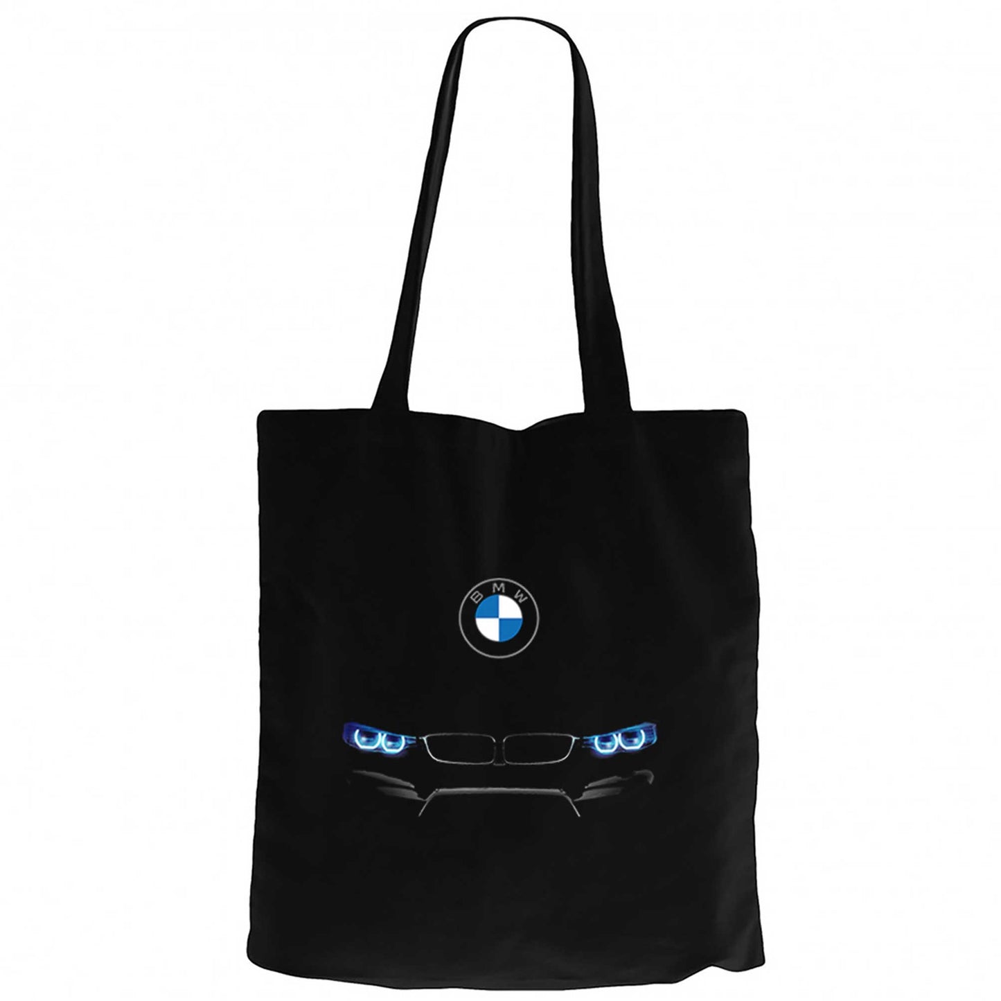 BMW M4 Series Logo Siyah Kanvas Bez Çanta