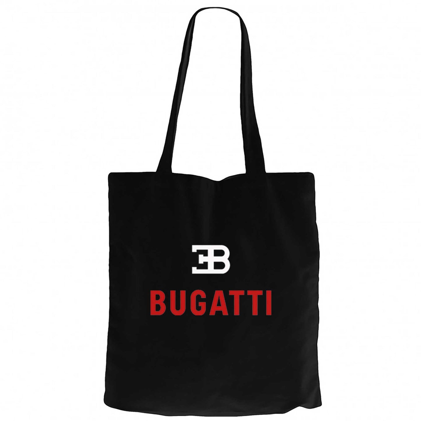 Bugatti Logo Siyah Kanvas Bez Çanta