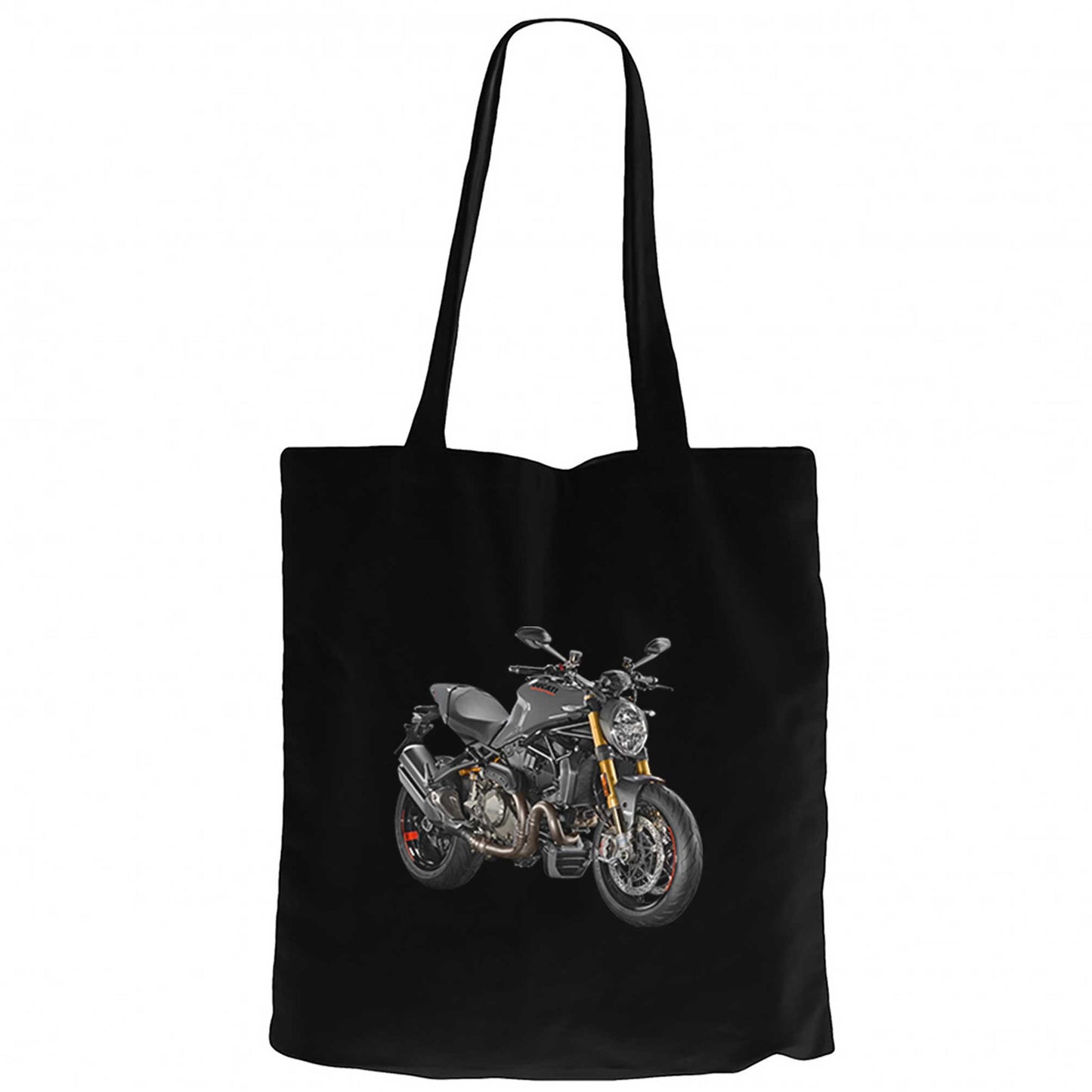 Ducati Multistrada 1200 Siyah Fermuarlı Bez Çanta Gabardin