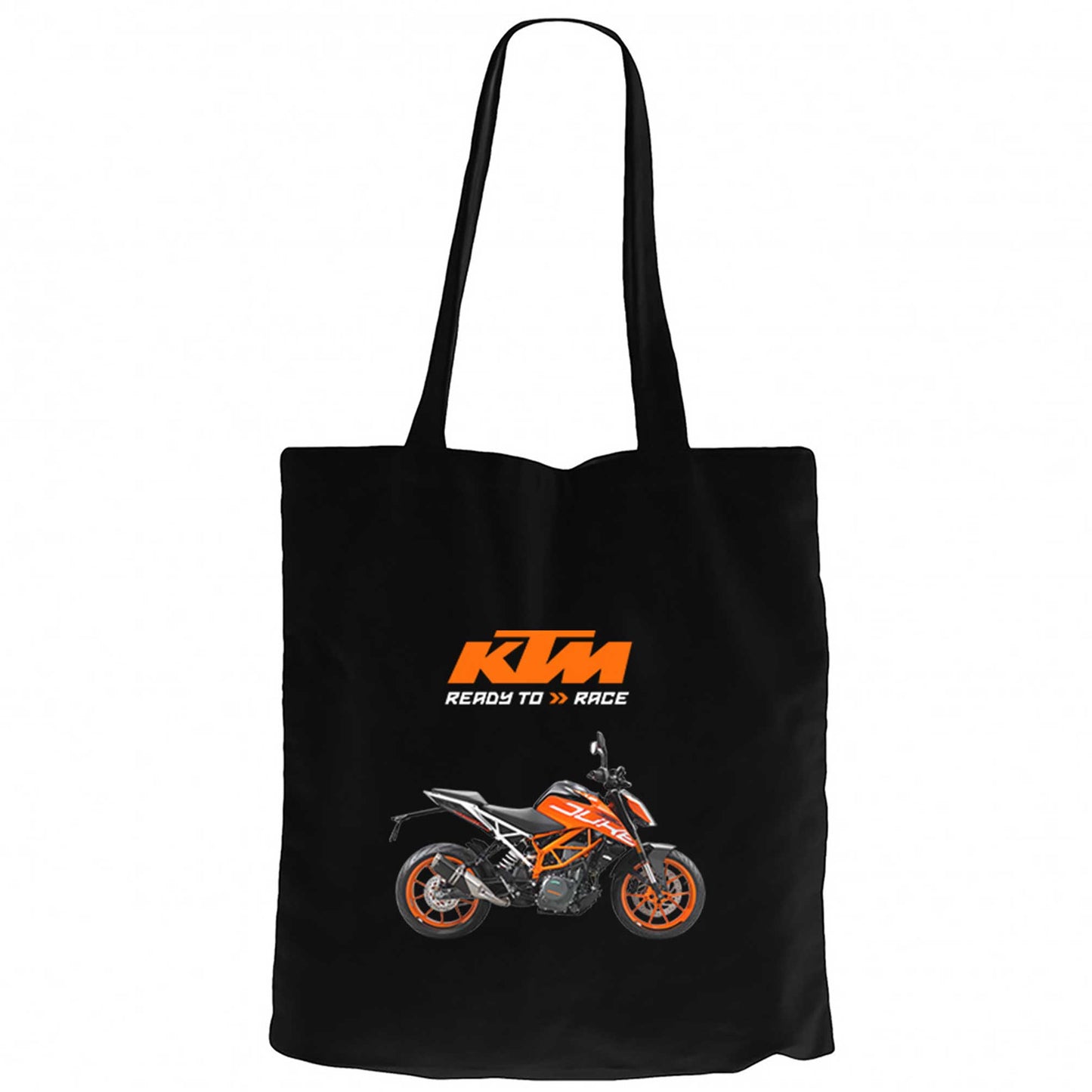 KTM 1290 Super Duke R Siyah Fermuarlı Bez Çanta Gabardin