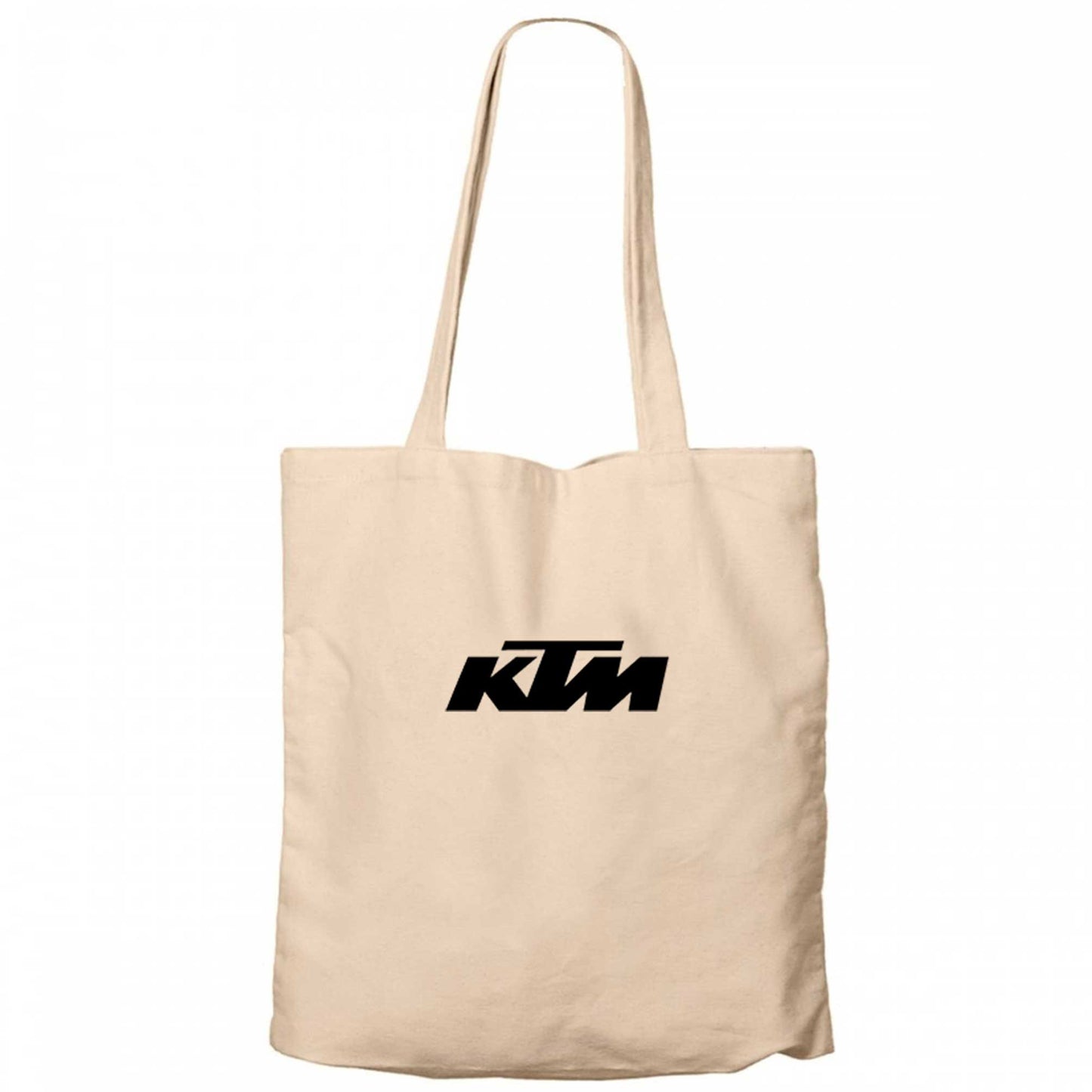 KTM Motorcycle Black Logo Krem Kanvas Bez Çanta