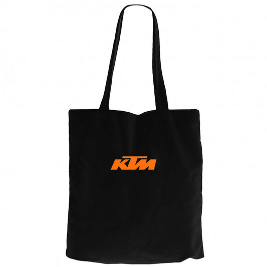 KTM Motorcycle Orange logo Siyah Kanvas Bez Çanta