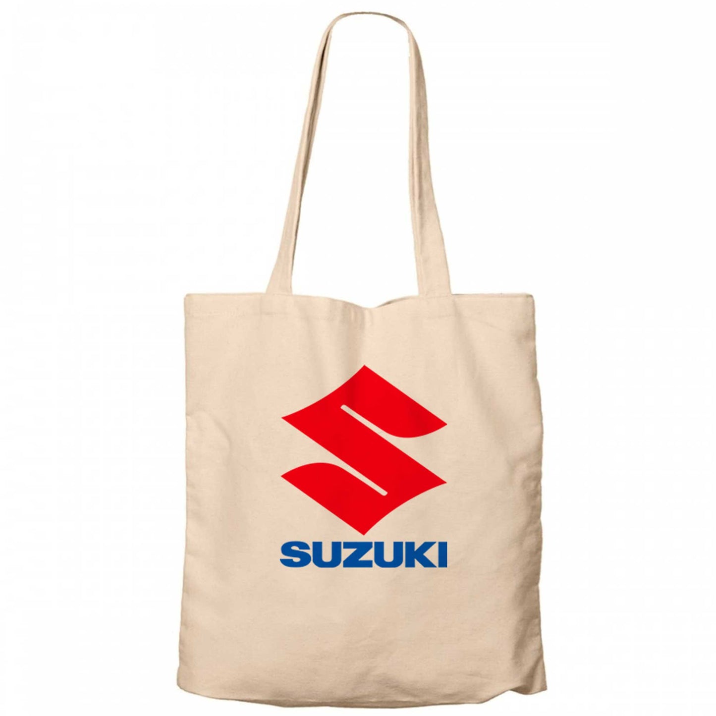 Suzuki Logo Text Krem Kanvas Bez Çanta