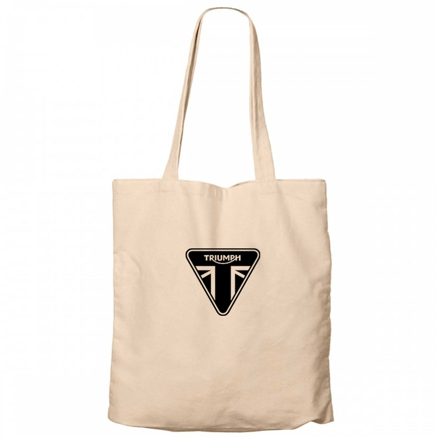 Triumph Motorcycles Ltd Krem Fermuarlı Bez Çanta Gabardin