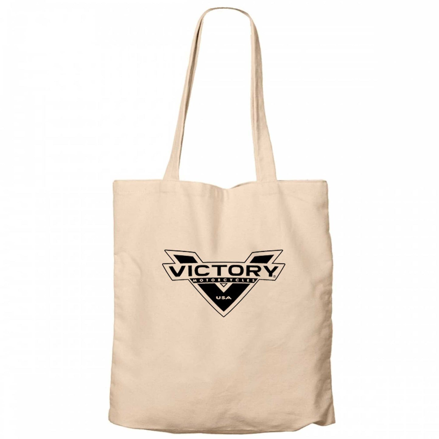 Victory Motorcycles Black Logo Krem Kanvas Bez Çanta