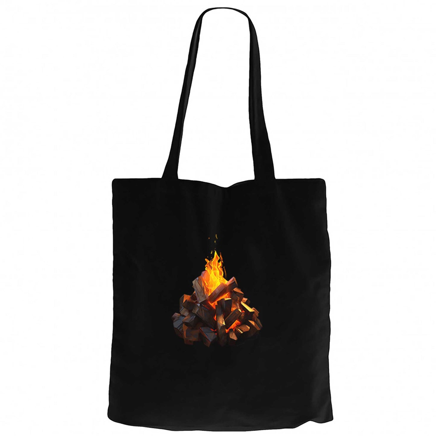 Camp Fire Siyah Fermuarlı Bez Çanta Gabardin