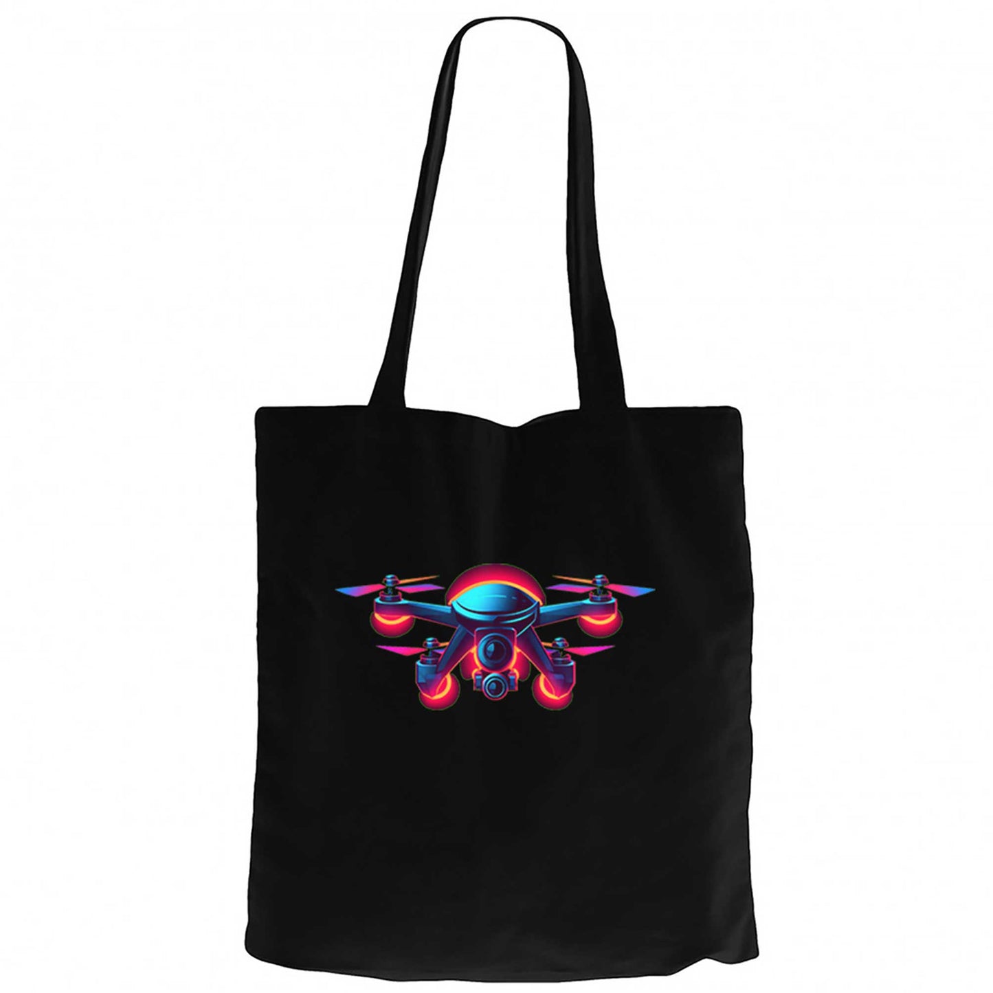 Drone Color Siyah Fermuarlı Bez Çanta Gabardin