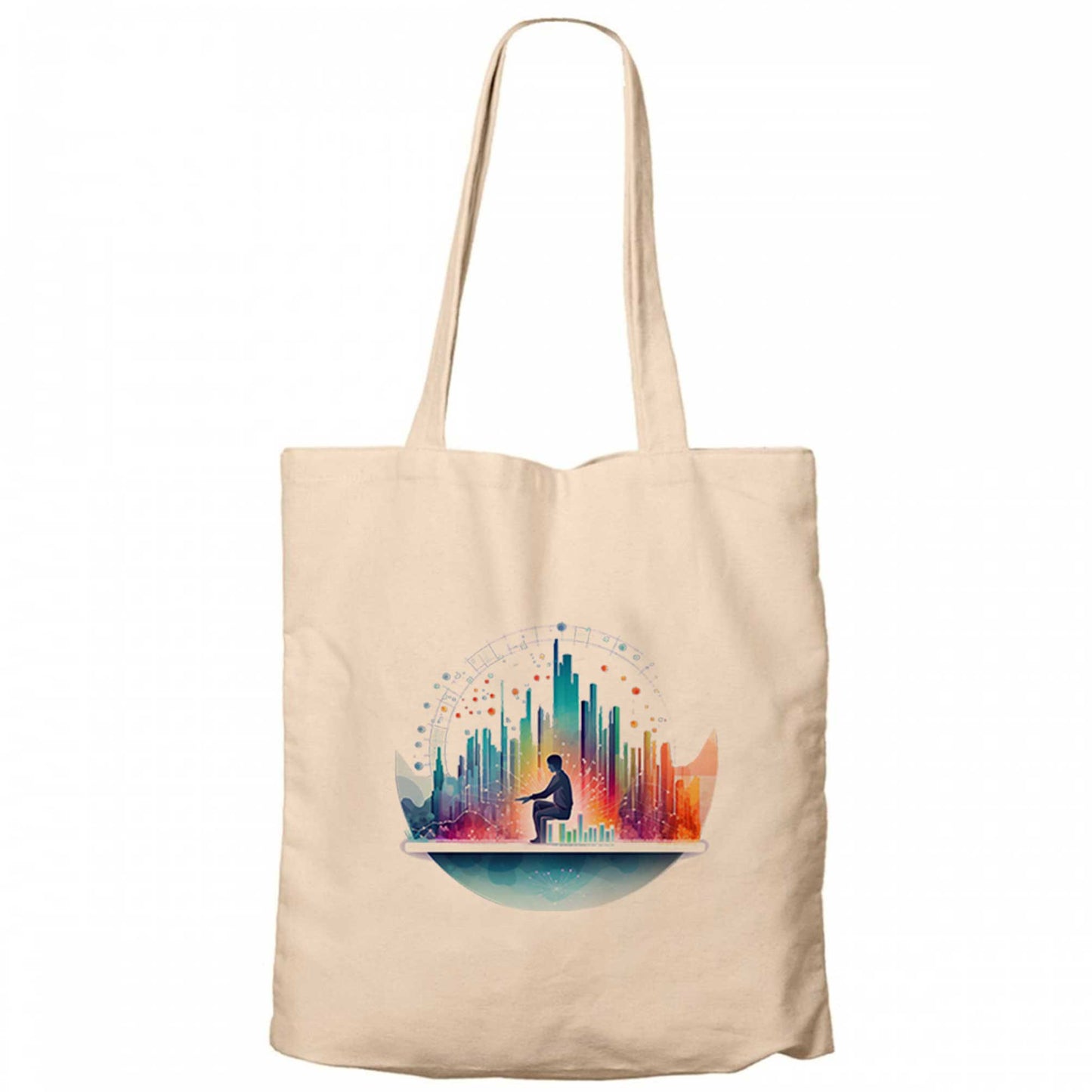 Middleware Krem Fermuarlı Bez Çanta Gabardin