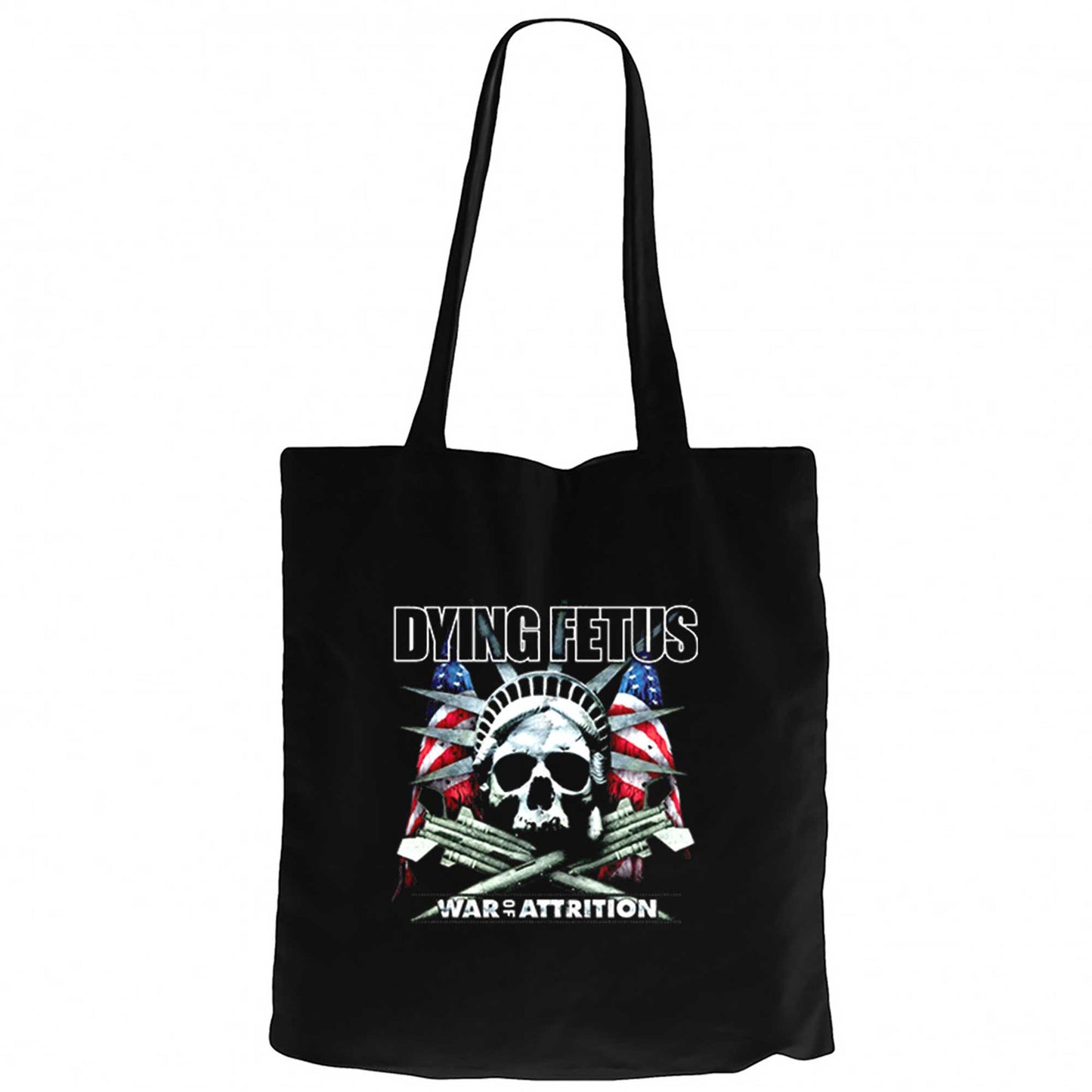 Dying Fetus War Of Attrition Siyah Fermuarlı Bez Çanta Gabardin