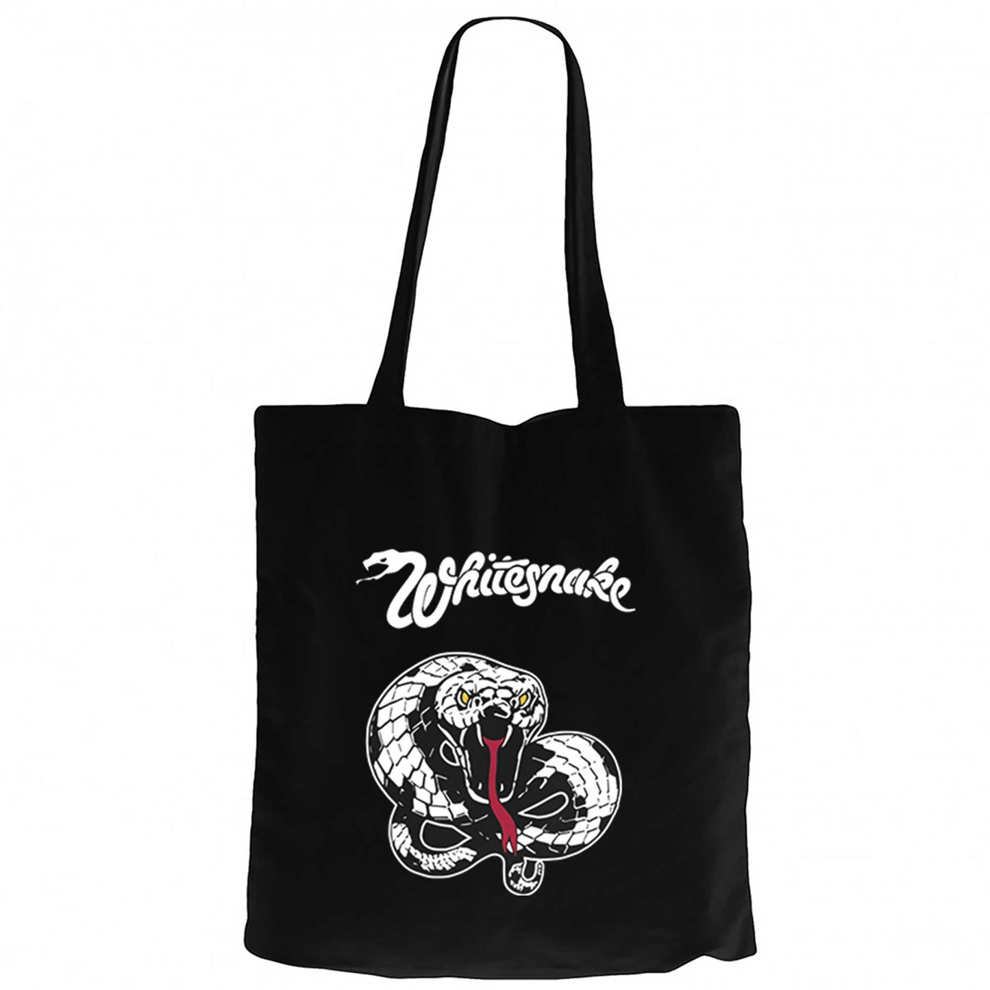 Whitesnake Trouble Siyah Fermuarlı Bez Çanta Gabardin