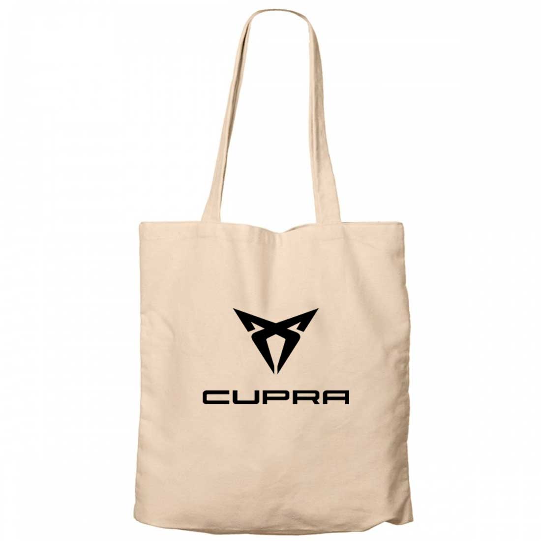 Cupra Logo Text Krem Kanvas Bez Çanta