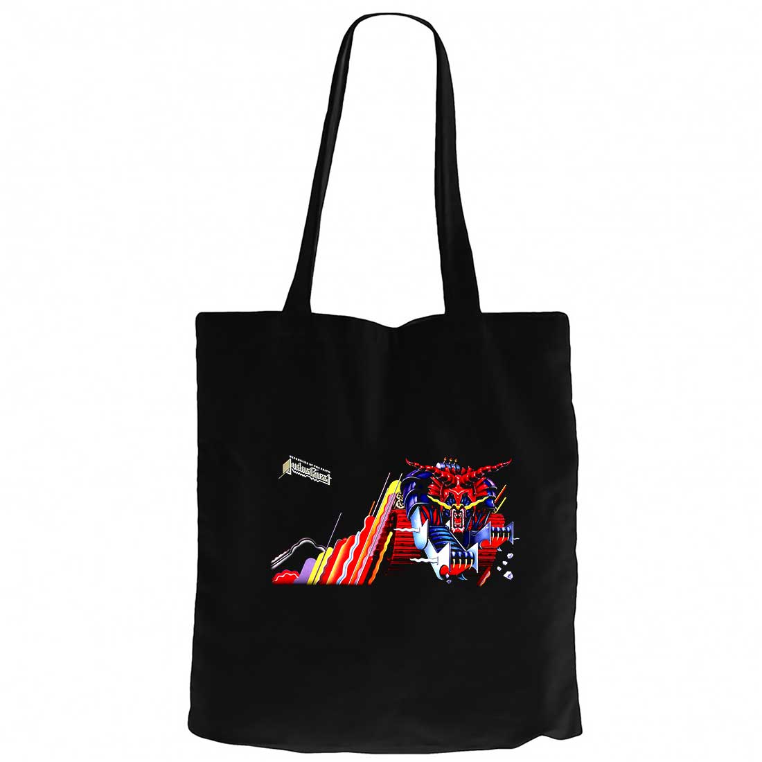 Judas Priest Defenders Siyah Fermuarlı Bez Çanta Gabardin