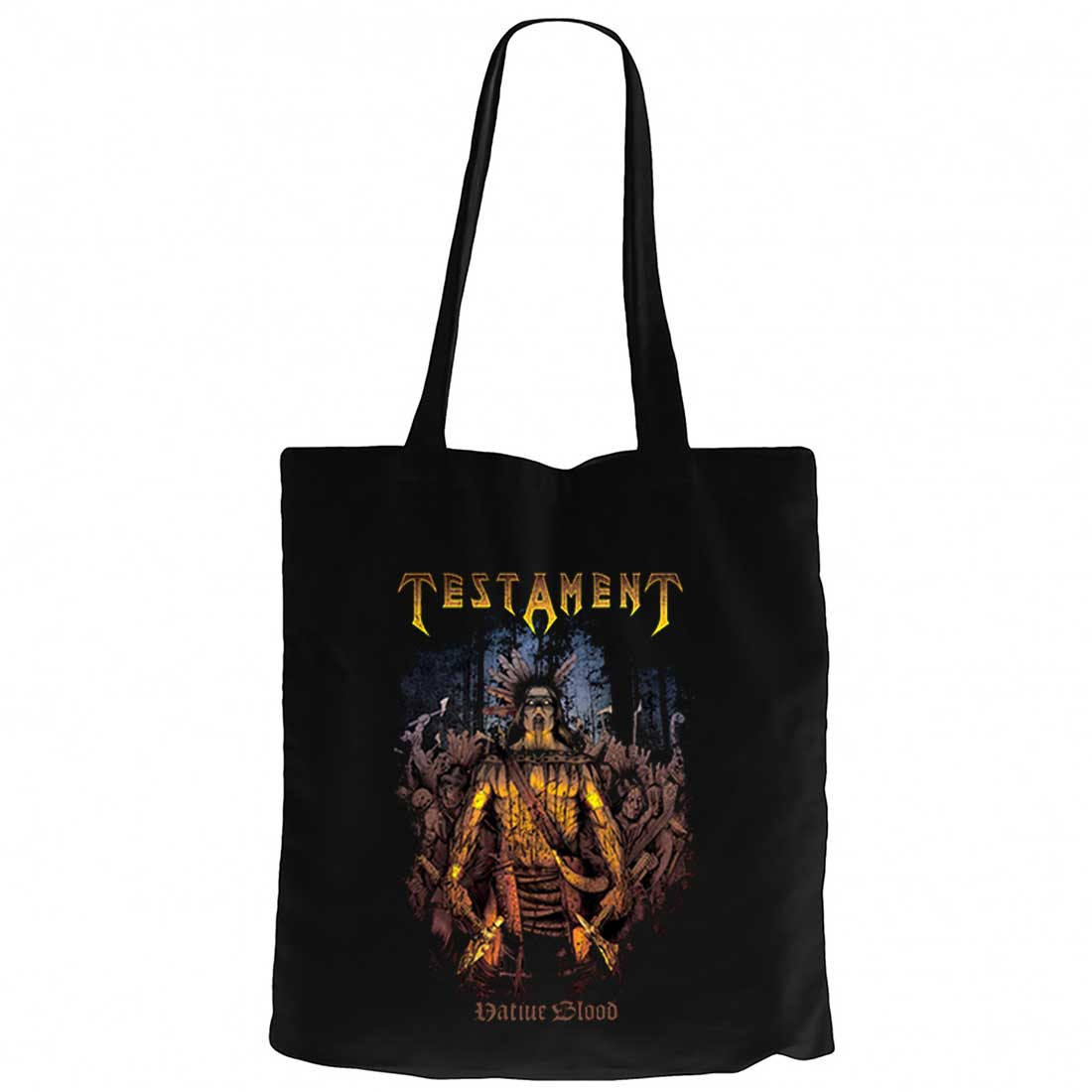 Testament Native Blood Siyah Fermuarlı Bez Çanta Gabardin