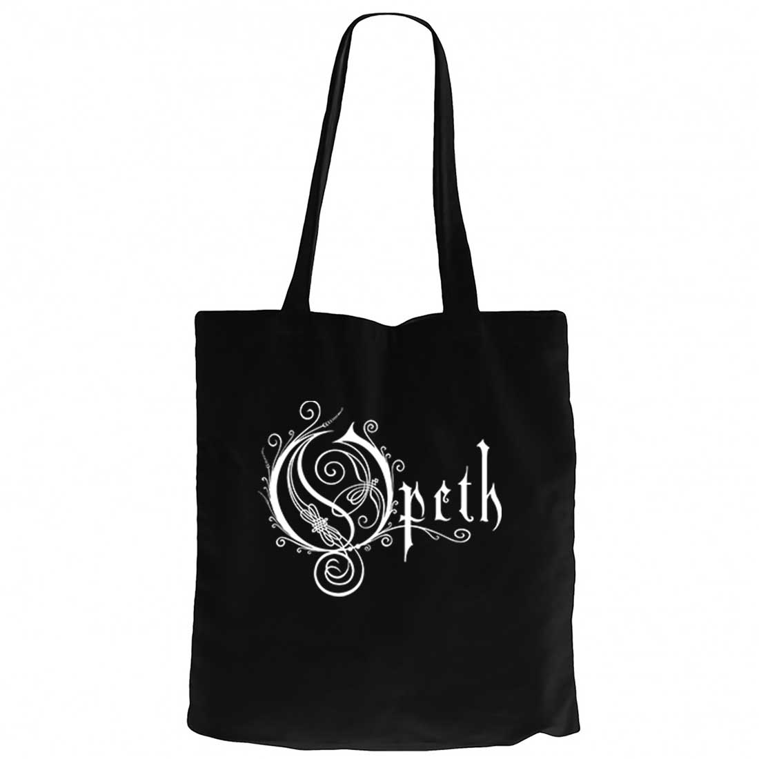 Opeth Logo White Siyah Kanvas Bez Çanta