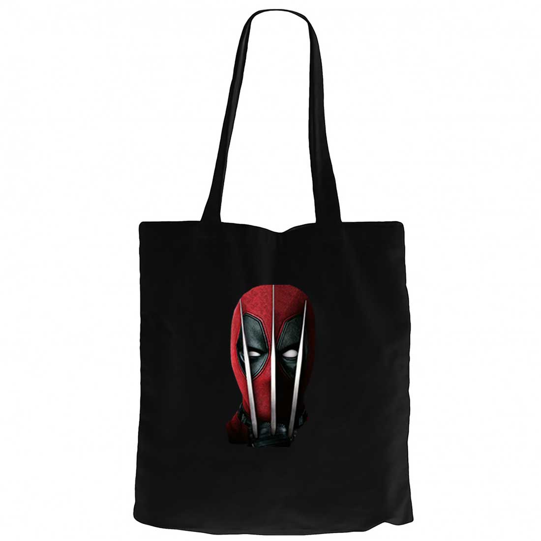 Deadpool Claw Siyah Kanvas Bez Çanta