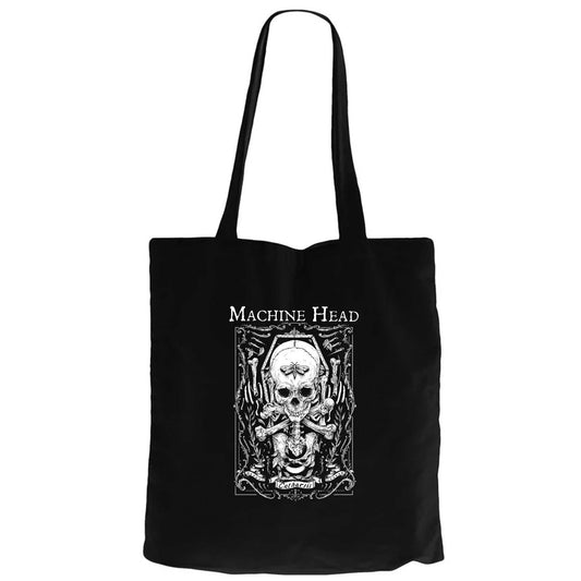 Machine Head Catharsis Siyah Fermuarlı Bez Çanta Gabardin
