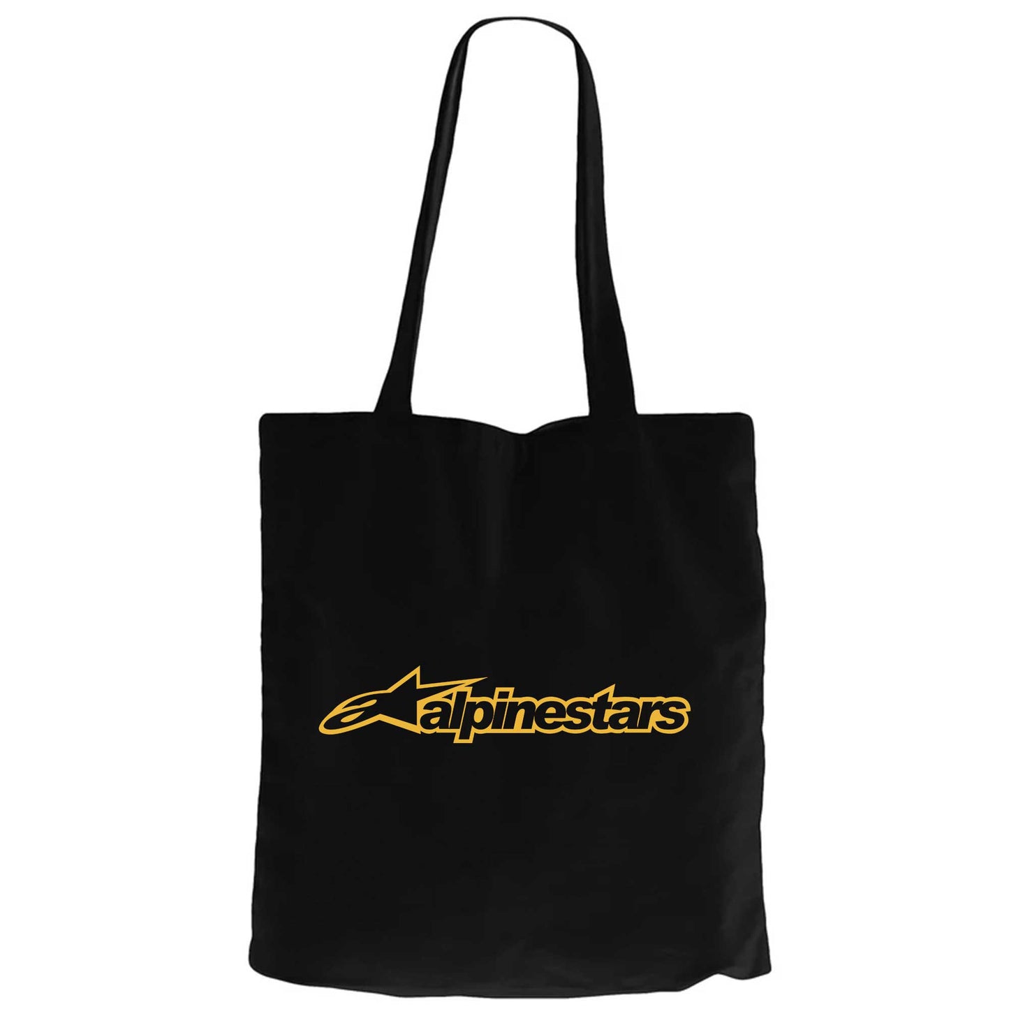 Alpinestars Logo Gold Siyah Fermuarlı Bez Çanta Gabardin