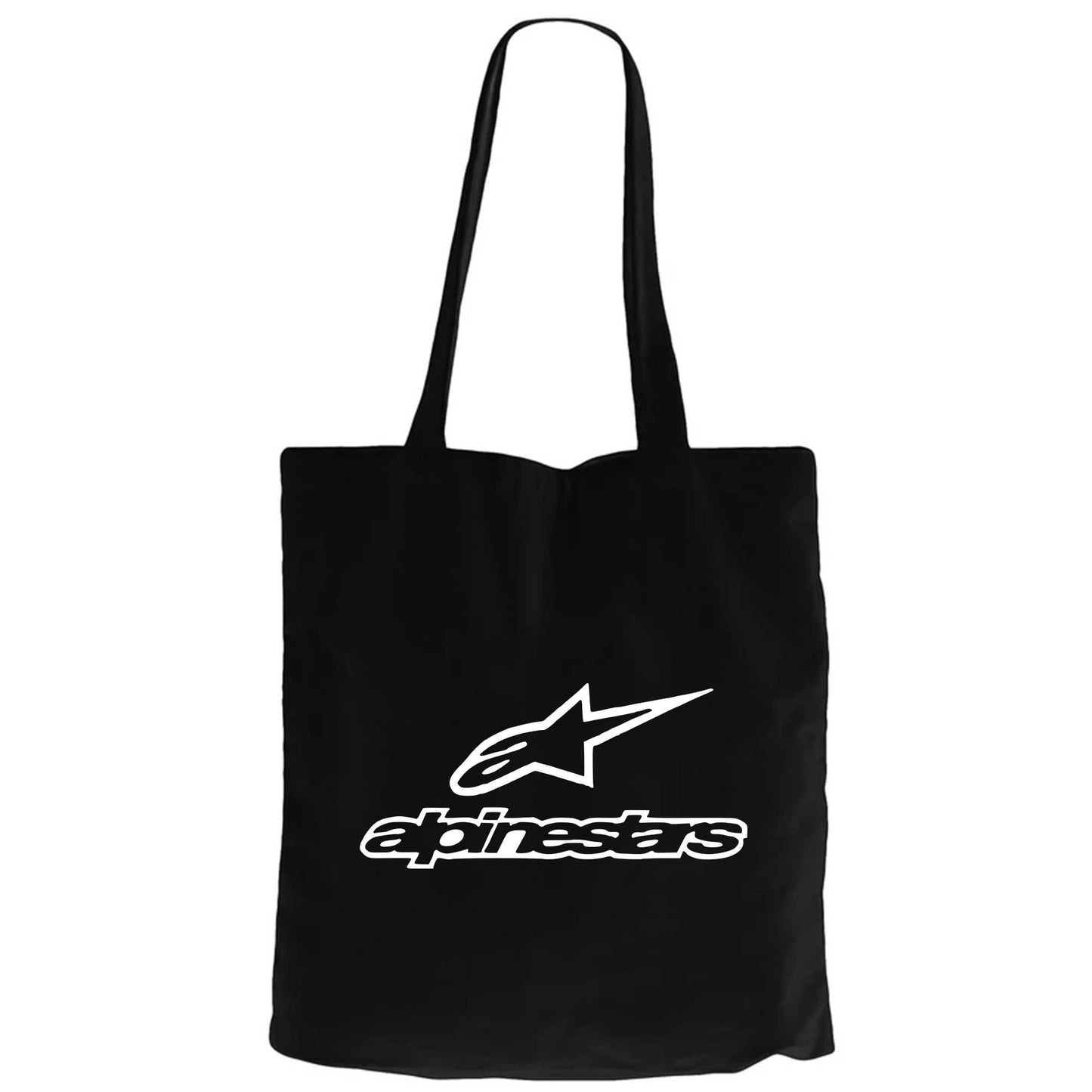 Alpinestars Logo Text Siyah Fermuarlı Bez Çanta Gabardin