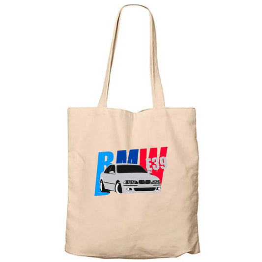 Bmw E39 Sport Krem Fermuarlı Bez Çanta Gabardin