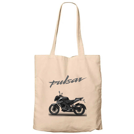 Pulsar NS200 Moto Krem Fermuarlı Bez Çanta Gabardin