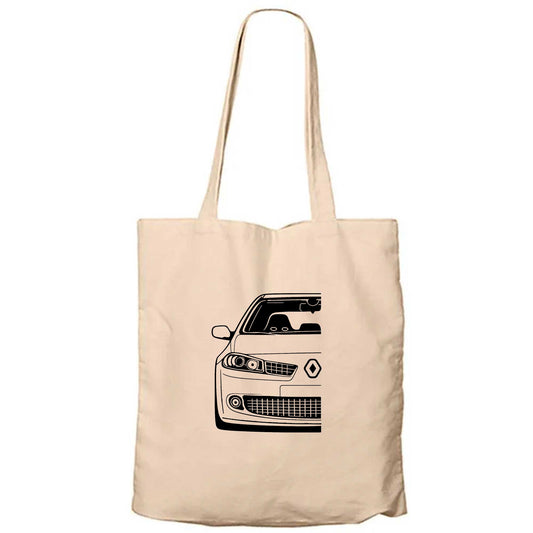 Renault Megane 2 Krem Fermuarlı Bez Çanta Gabardin