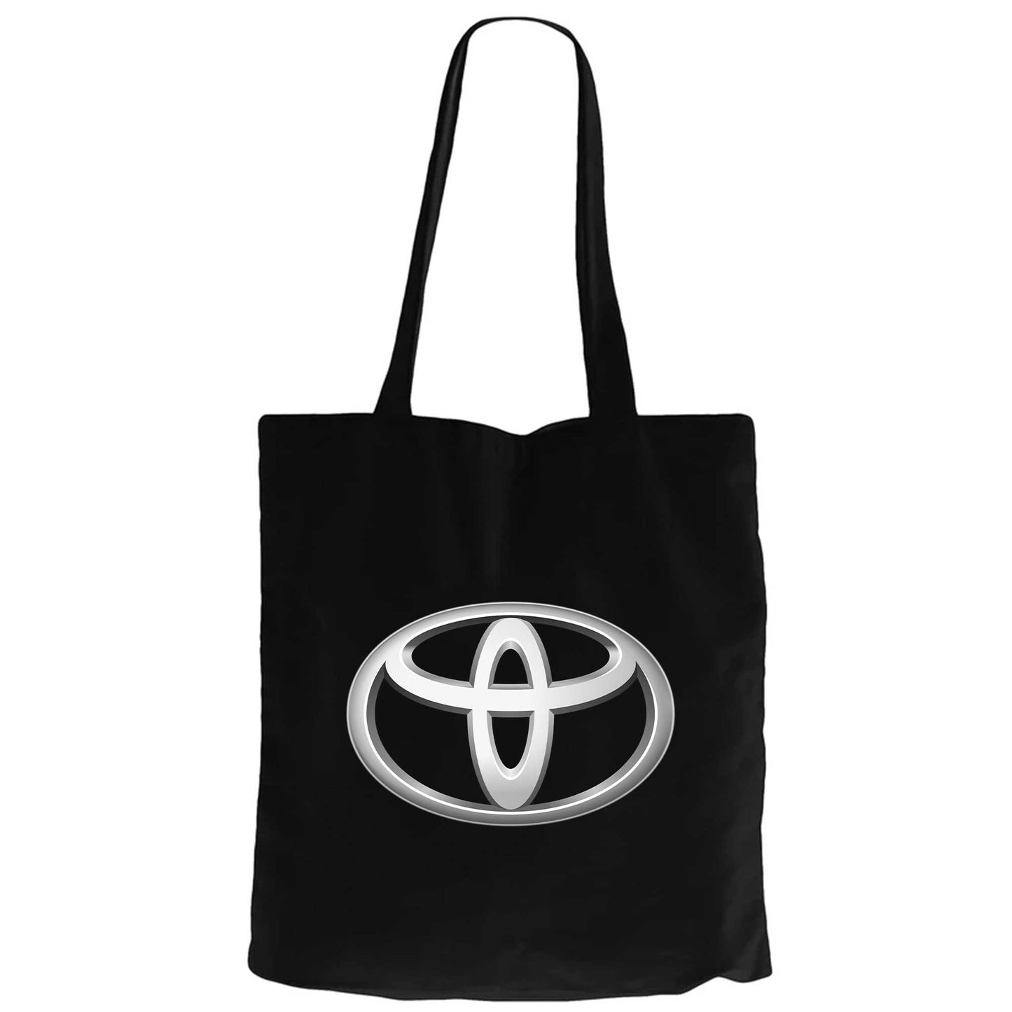 Toyata Logo Siyah Fermuarlı Bez Çanta Gabardin